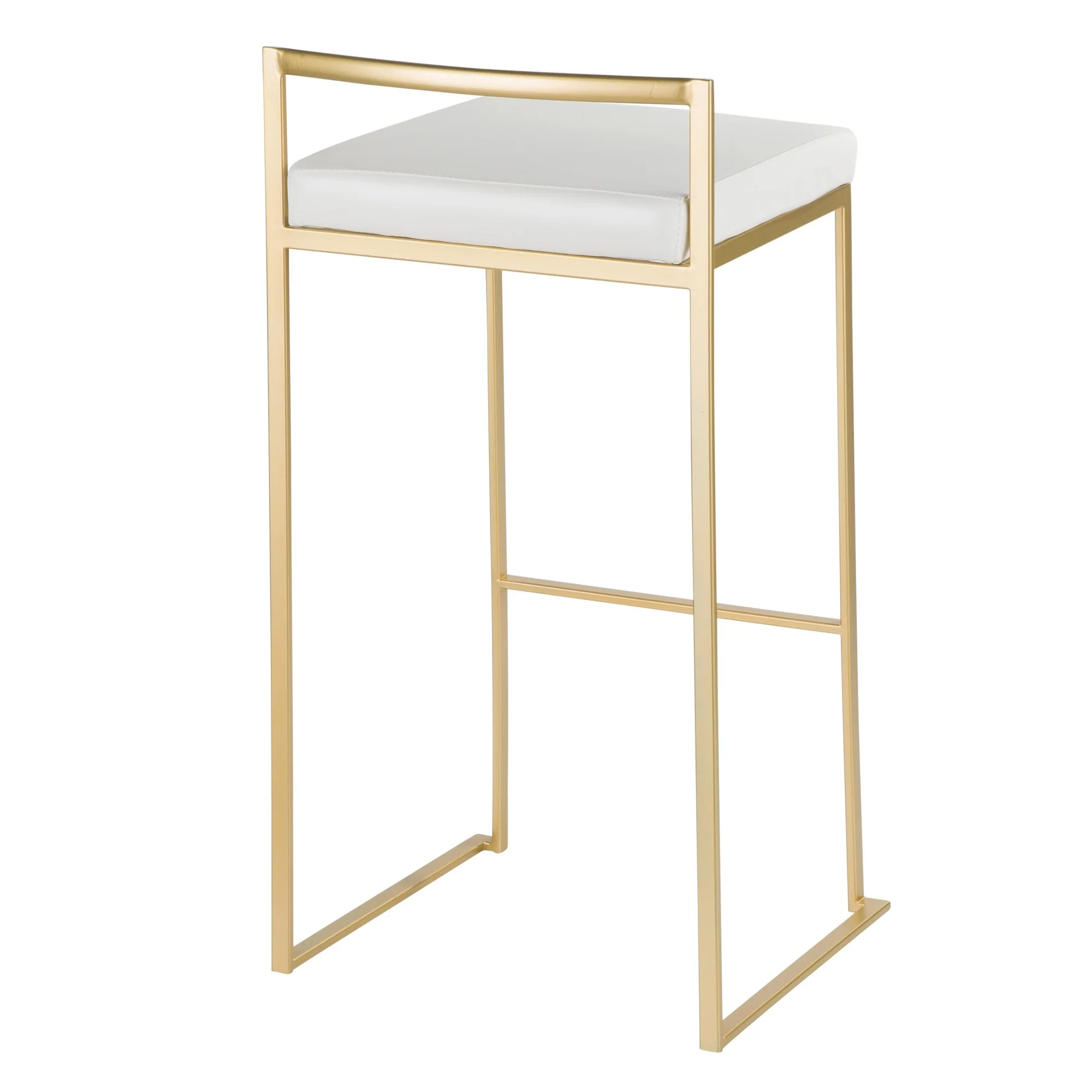 Fuji Stacker 30" Fixed-Height Barstool - Set of 3 By LumiSource - B30-FUJIPU AUBK3 - Image 15