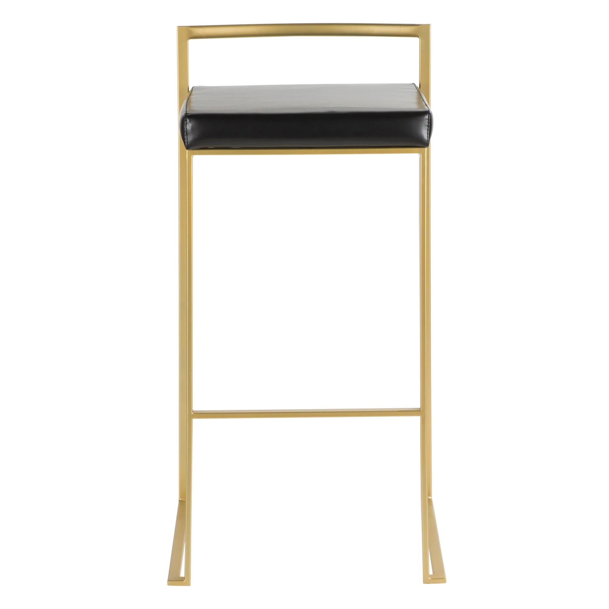 Fuji Stacker 30" Fixed-Height Barstool - Set of 3 By LumiSource - B30-FUJIPU AUBK3 - Image 7