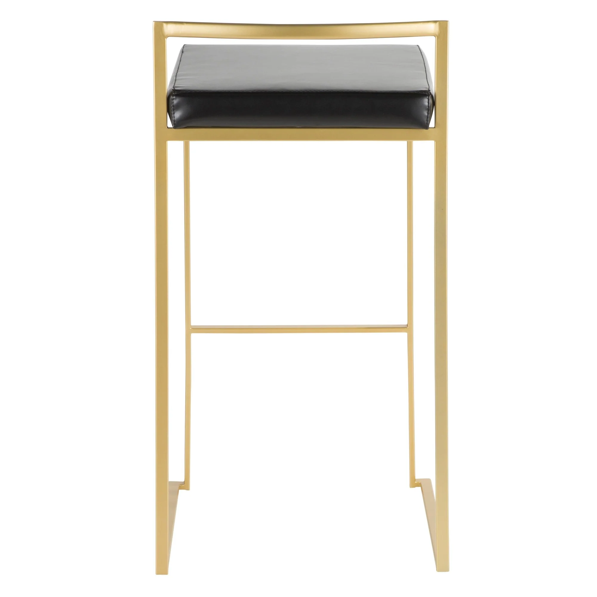 Fuji Stacker 30" Fixed-Height Barstool - Set of 3 By LumiSource - B30-FUJIPU AUBK3 - Image 8