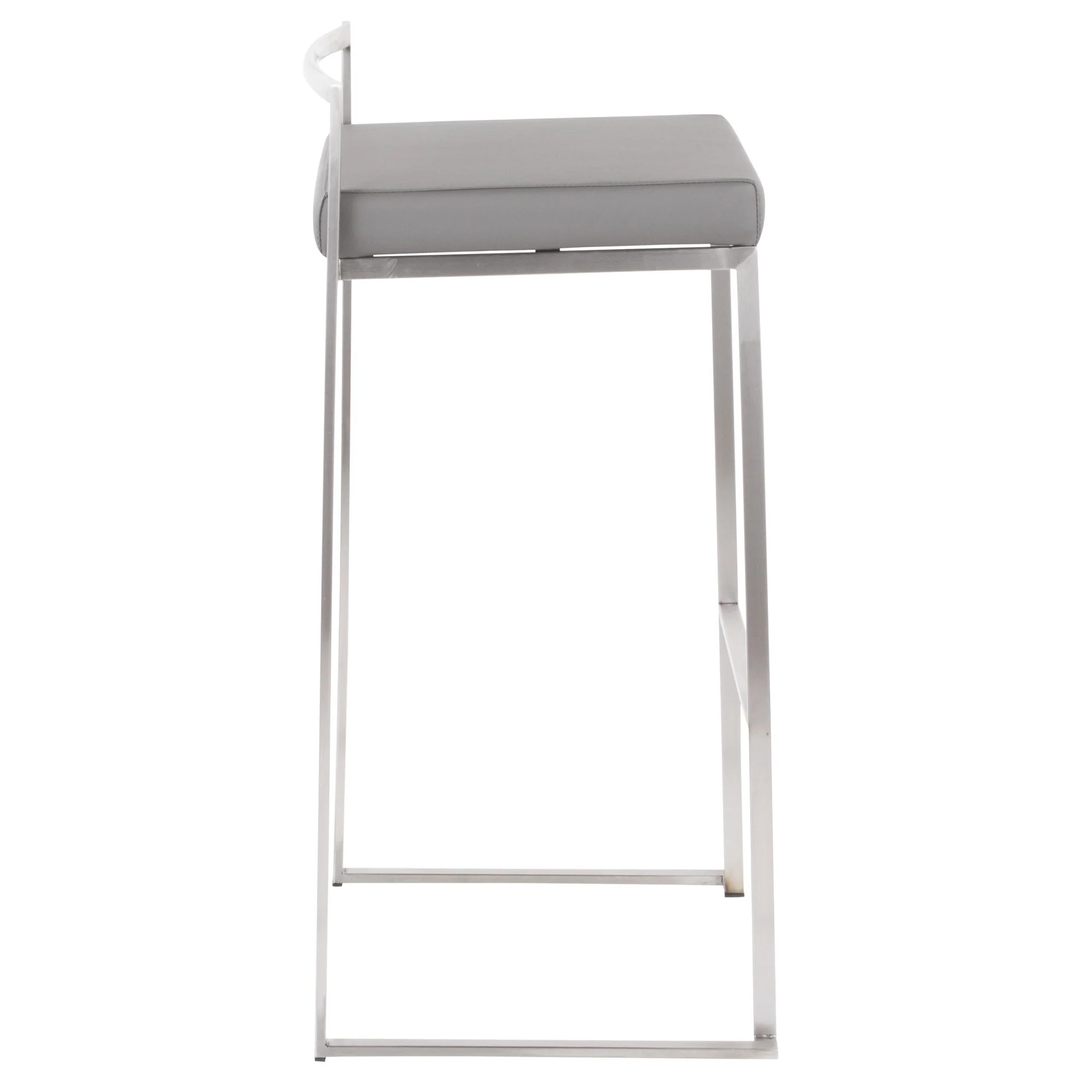 Fuji Stacker 30" Fixed-Height Barstool - Set of 3 By LumiSource - B30-FUJIPU SSBK3 - Image 14