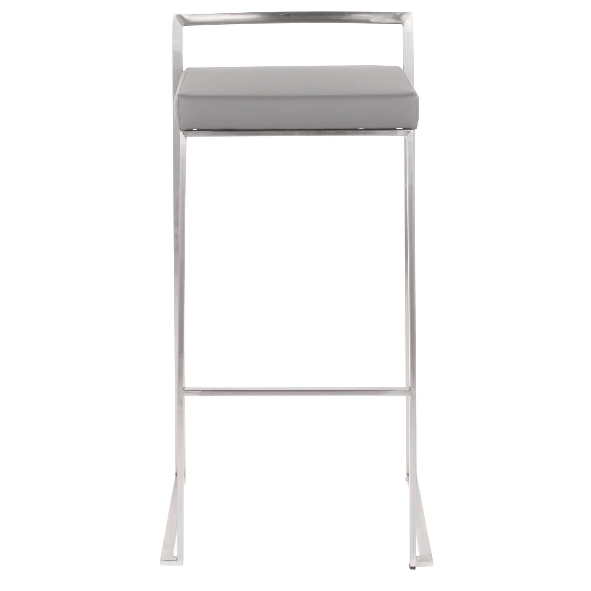 Fuji Stacker 30" Fixed-Height Barstool - Set of 3 By LumiSource - B30-FUJIPU SSBK3 - Image 16