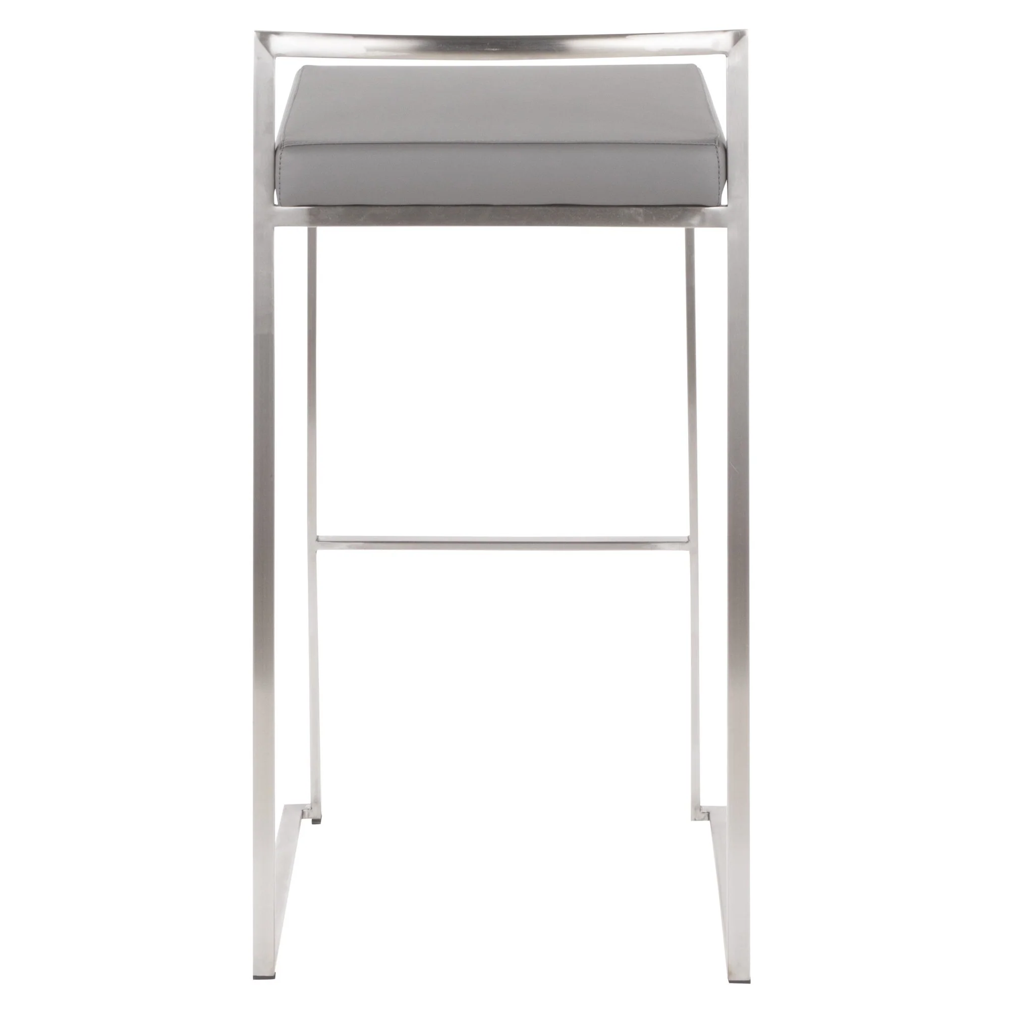 Fuji Stacker 30" Fixed-Height Barstool - Set of 3 By LumiSource - B30-FUJIPU SSBK3 - Image 17