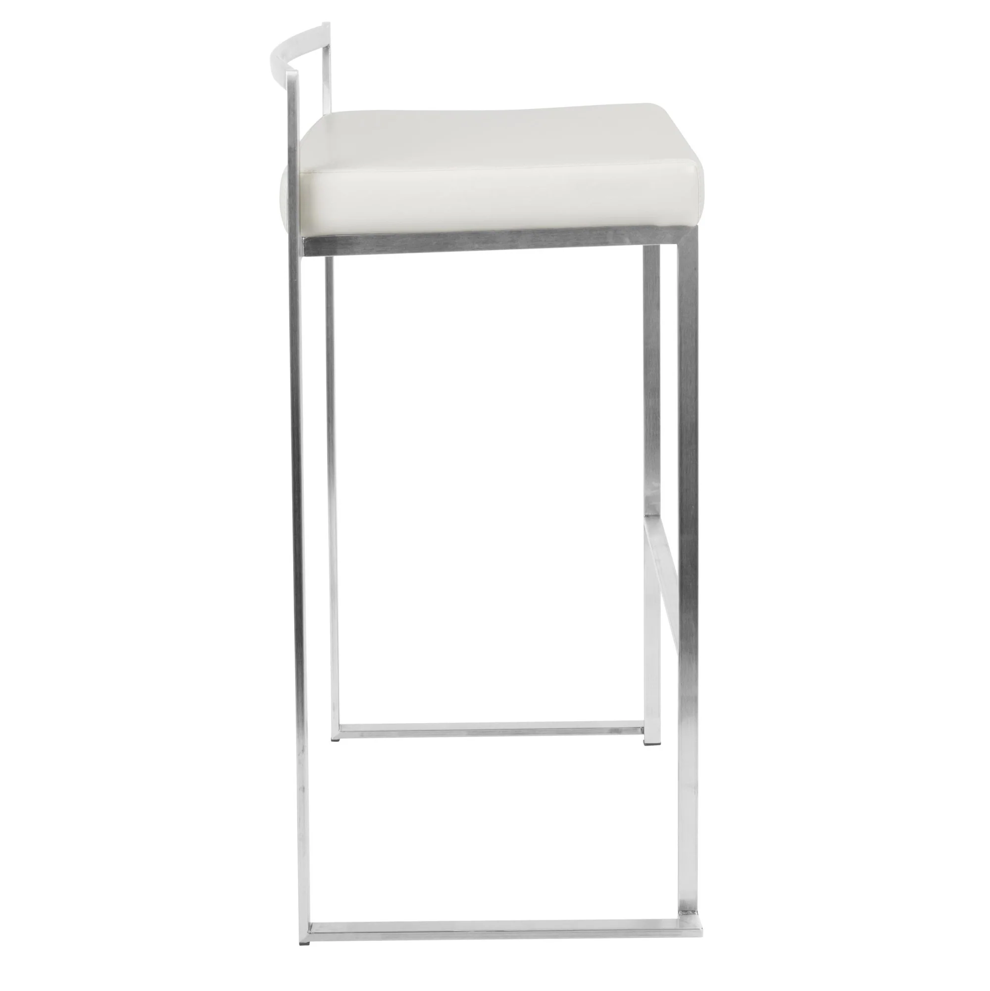 Fuji Stacker 30" Fixed-Height Barstool - Set of 3 By LumiSource - B30-FUJIPU SSBK3 - Image 21