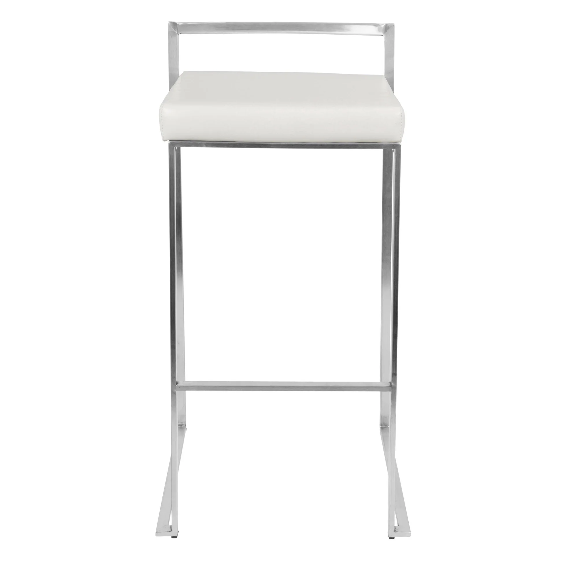 Fuji Stacker 30" Fixed-Height Barstool - Set of 3 By LumiSource - B30-FUJIPU SSBK3 - Image 23