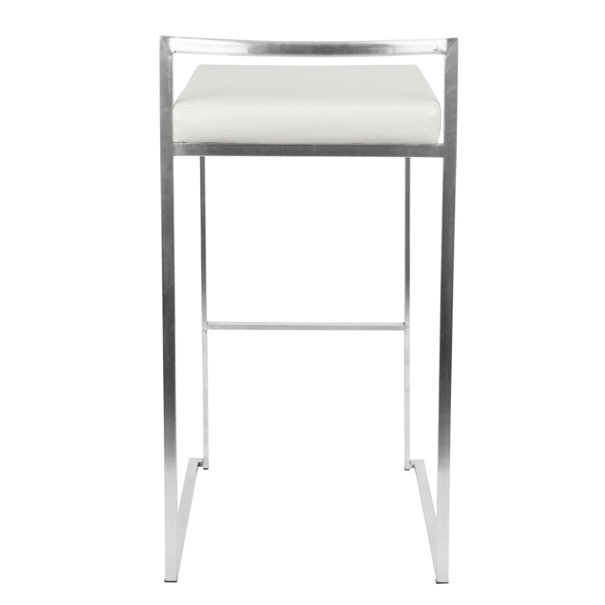 Fuji Stacker 30" Fixed-Height Barstool - Set of 3 By LumiSource - B30-FUJIPU SSBK3 - Image 24