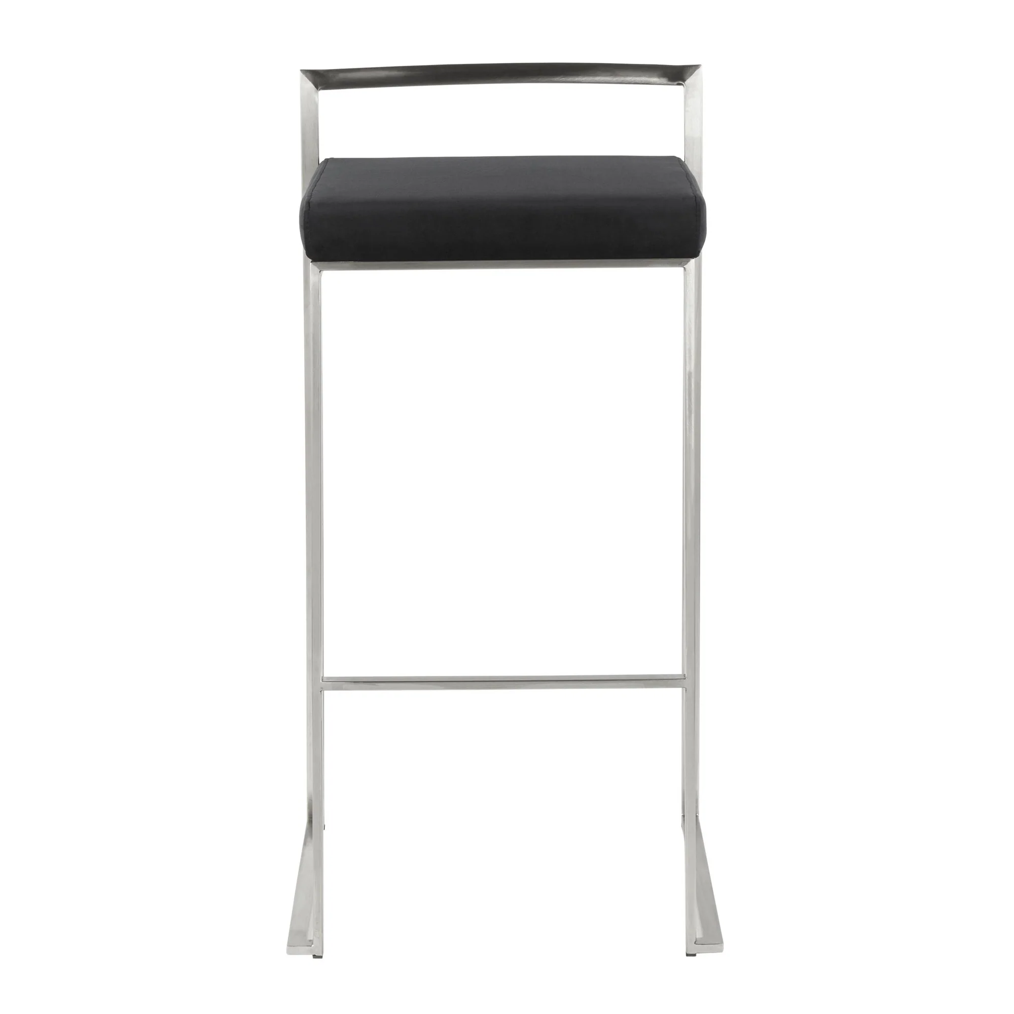 Fuji Stacker 30" Fixed-Height Barstool - Set of 3 By LumiSource - B30-FUJIPU SSBK3 - Image 8