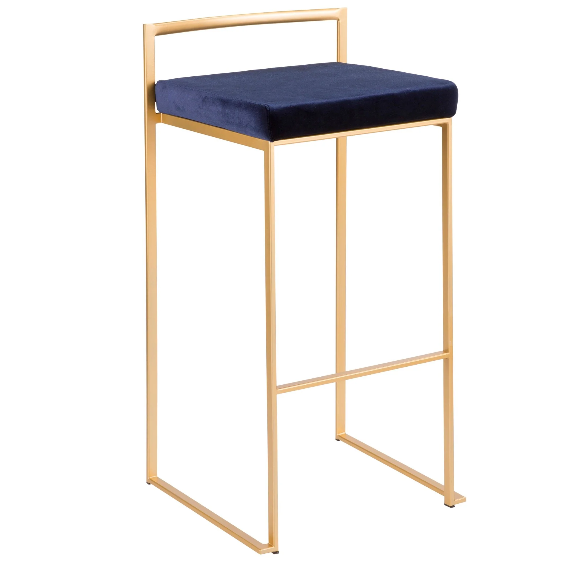 Fuji Stacker 30" Fixed-Height Barstool - Set of 3 By LumiSource - B30-FUJIV AUBK3 - Image 13