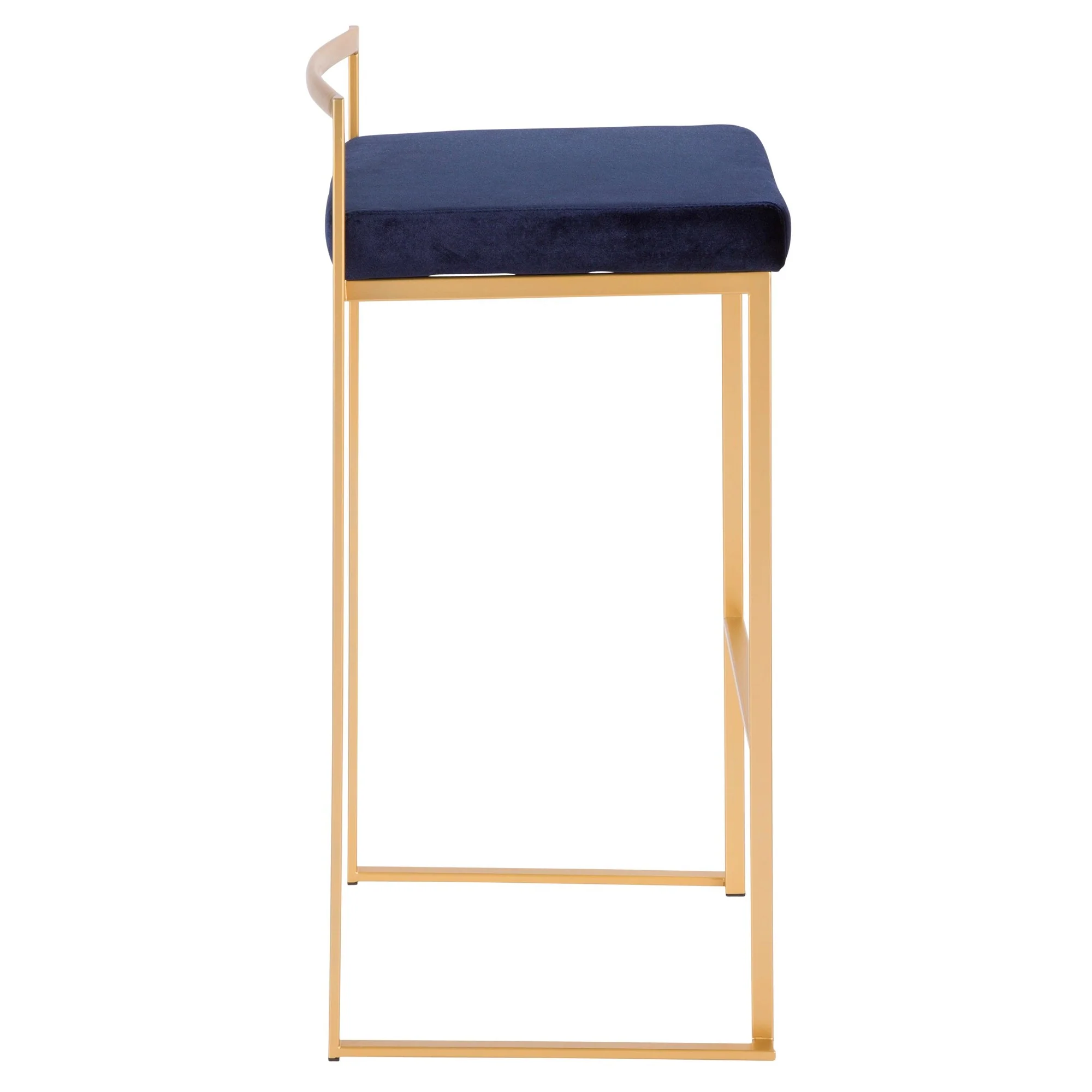 Fuji Stacker 30" Fixed-Height Barstool - Set of 3 By LumiSource - B30-FUJIV AUBK3 - Image 14