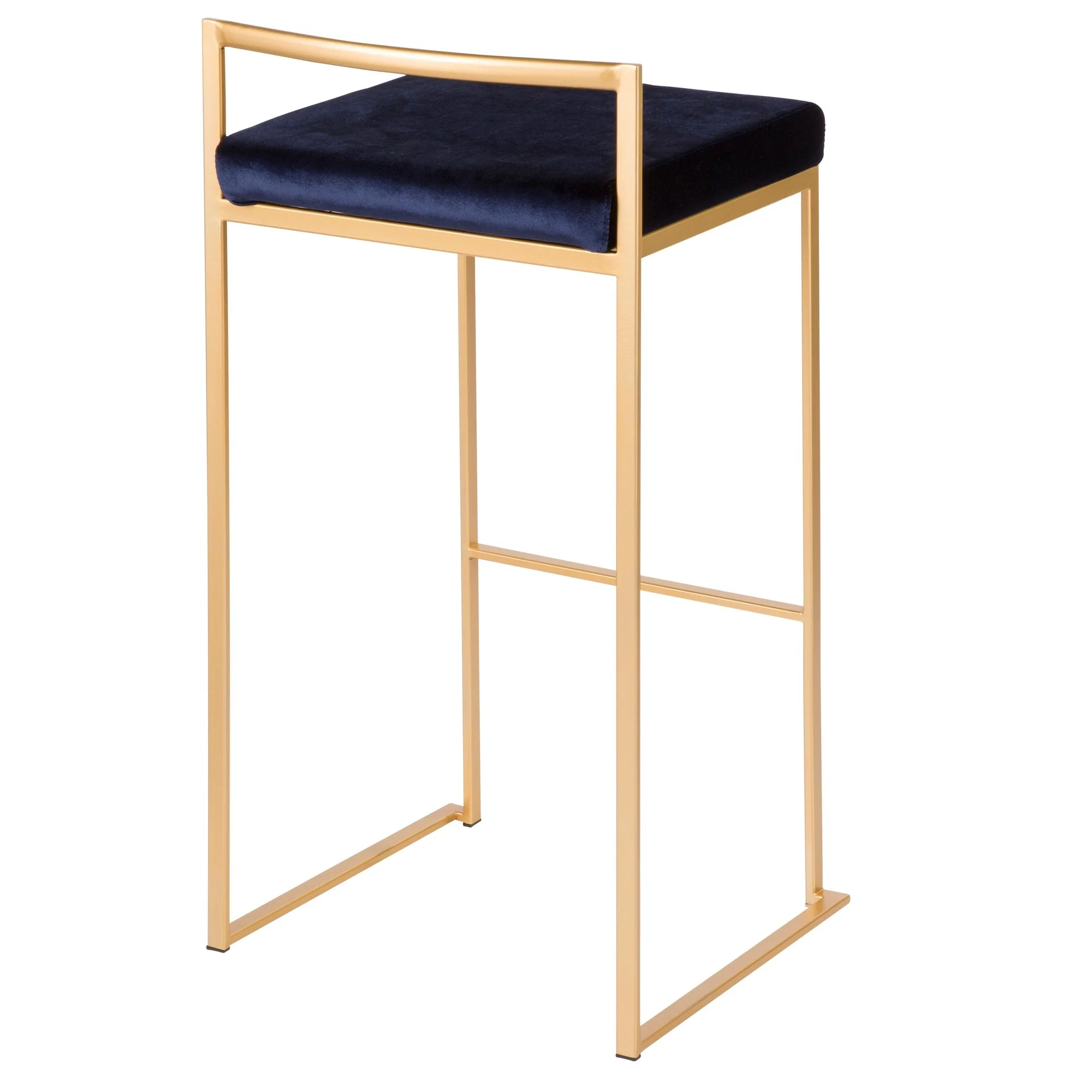 Fuji Stacker 30" Fixed-Height Barstool - Set of 3 By LumiSource - B30-FUJIV AUBK3 - Image 15