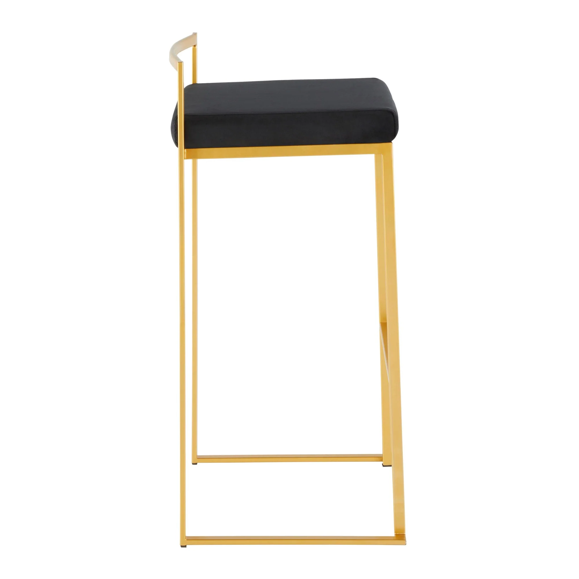 Fuji Stacker 30" Fixed-Height Barstool - Set of 3 By LumiSource - B30-FUJIV AUBK3 - Image 5