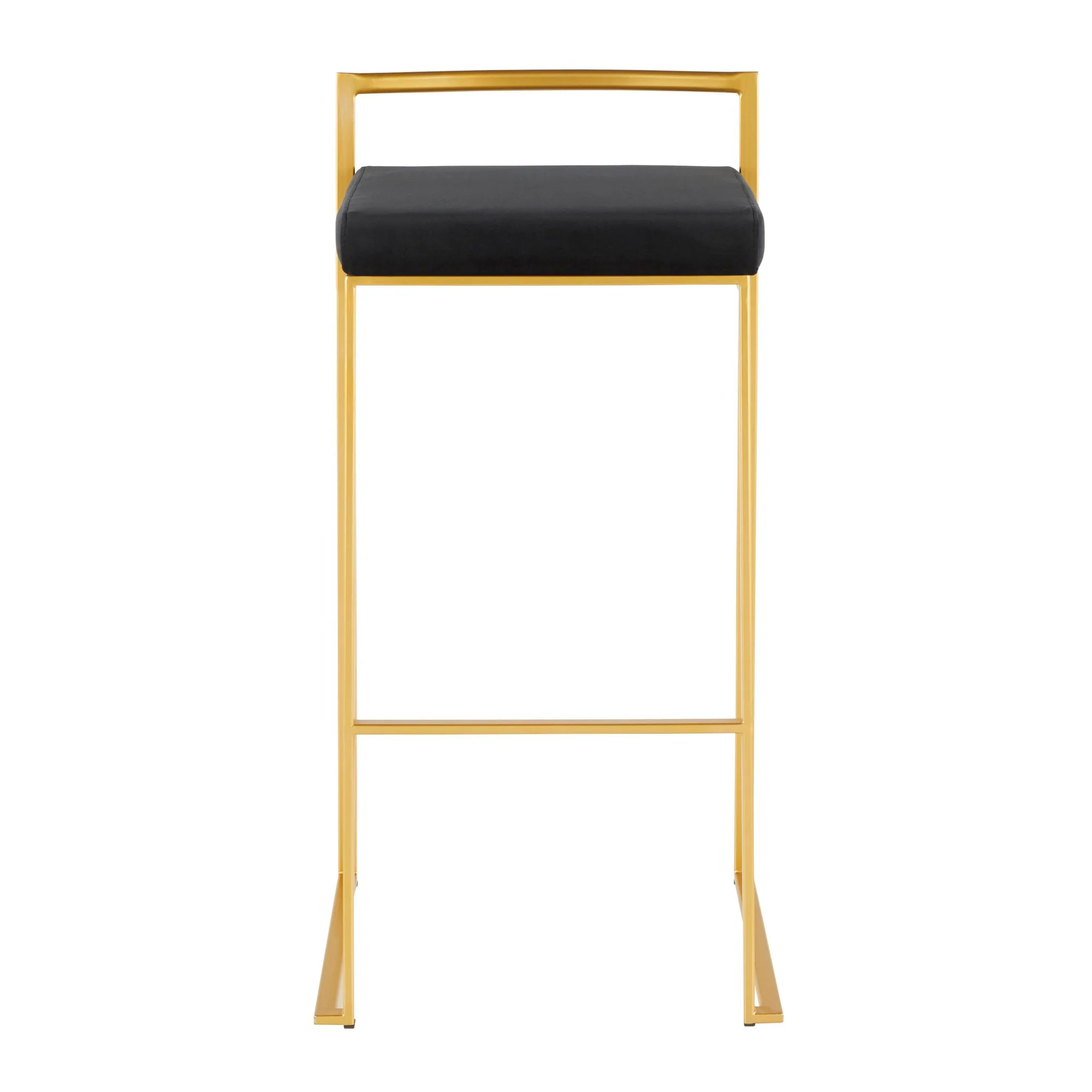 Fuji Stacker 30" Fixed-Height Barstool - Set of 3 By LumiSource - B30-FUJIV AUBK3 - Image 7
