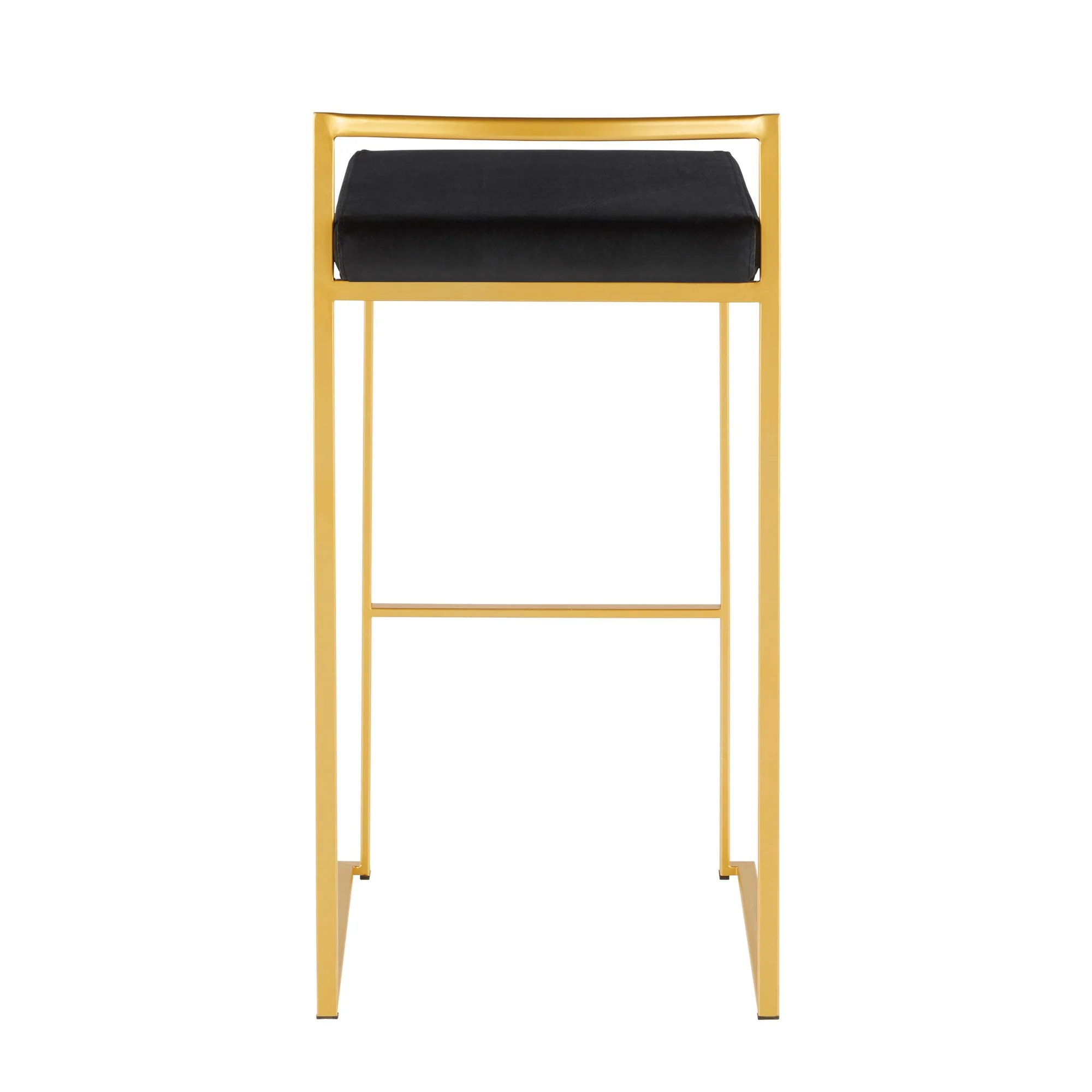 Fuji Stacker 30" Fixed-Height Barstool - Set of 3 By LumiSource - B30-FUJIV AUBK3 - Image 8