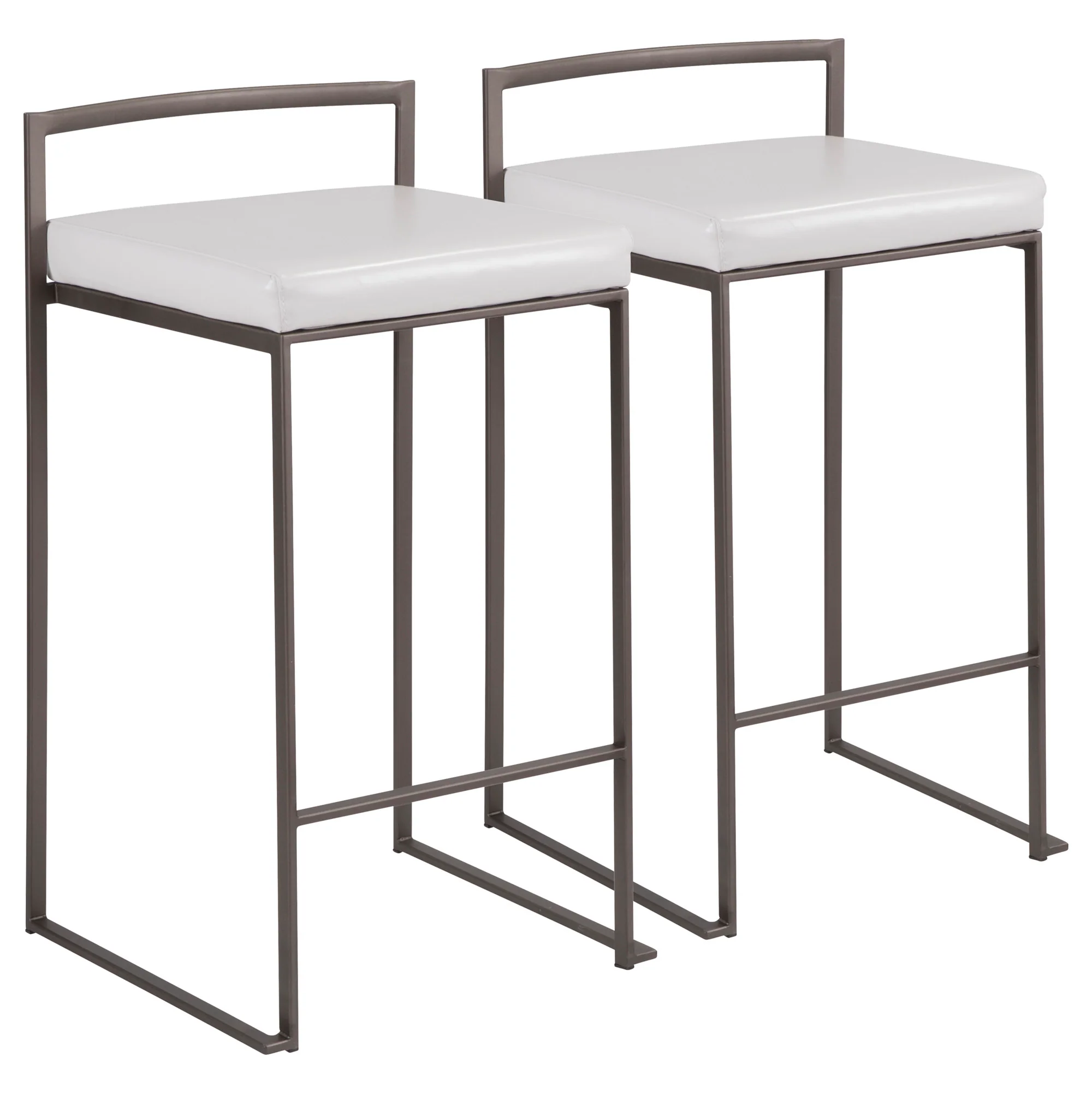 Fuji Stacker Counter Stool - Set of 2 By LumiSource - B26-FUJI AN+W2 - Image 3