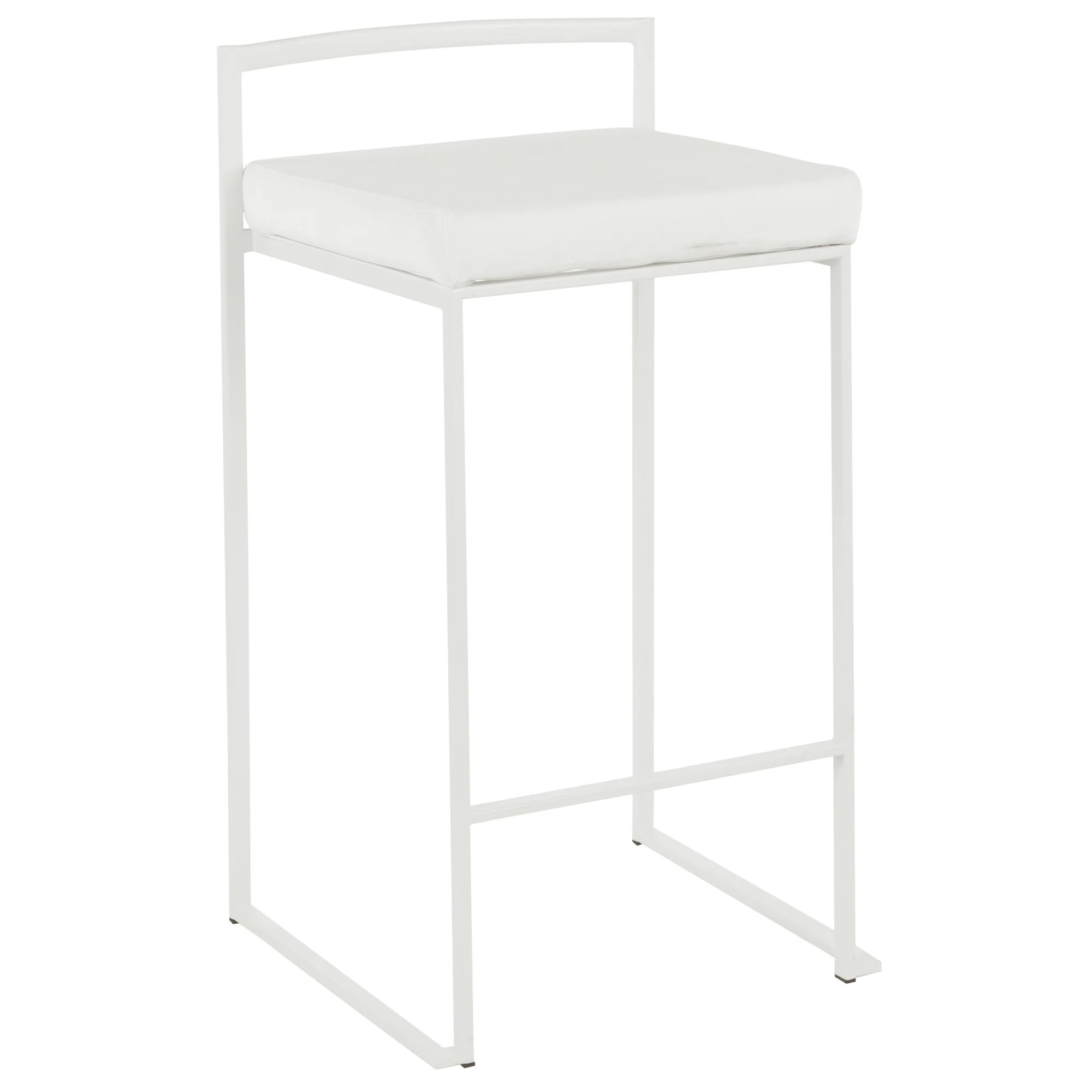Fuji Stacker Counter Stool - Set of 2 By LumiSource - B26-FUJI W+VW2 - Image 3