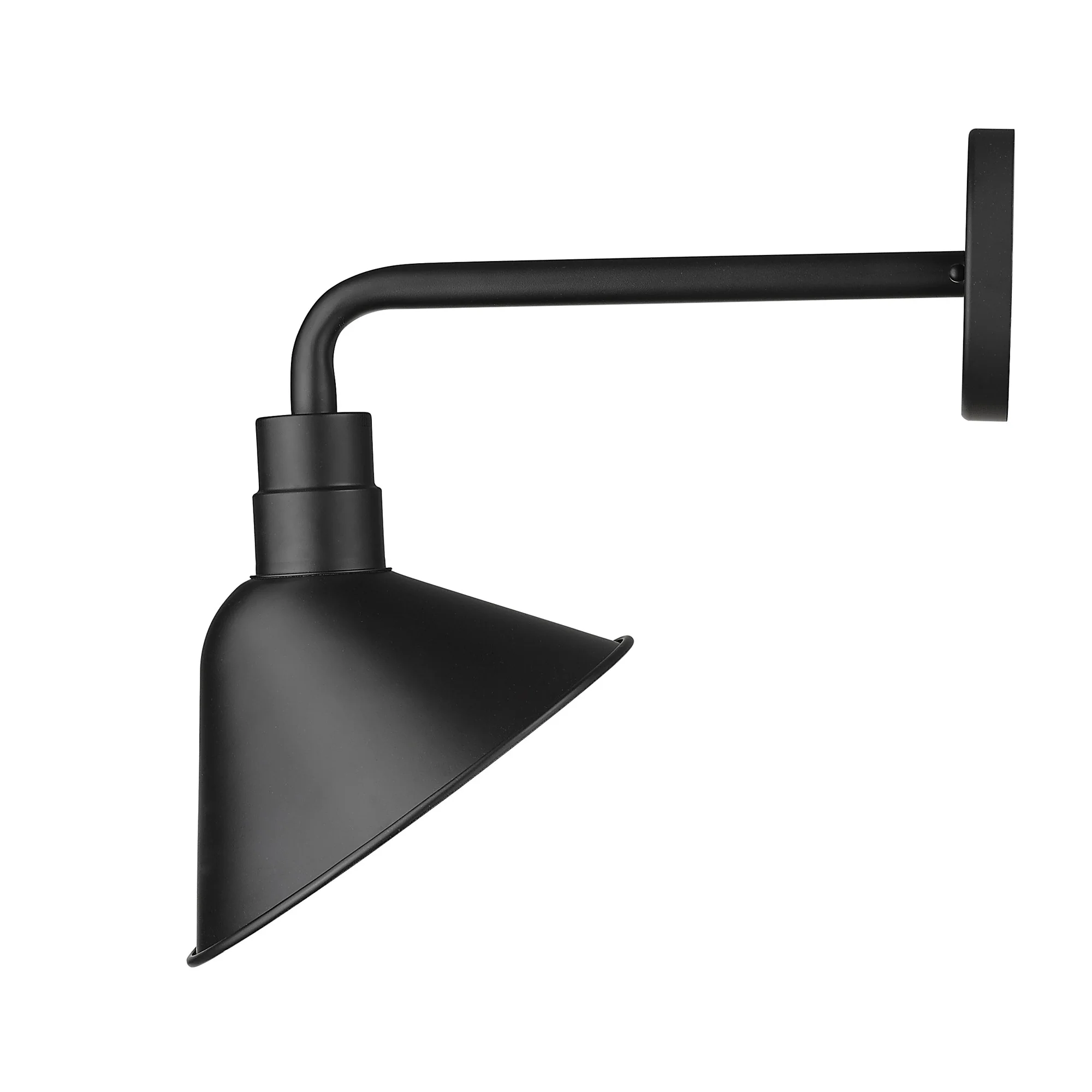 Fuller 1-Light Matte Black Wall Light By Homeroots - Image 2