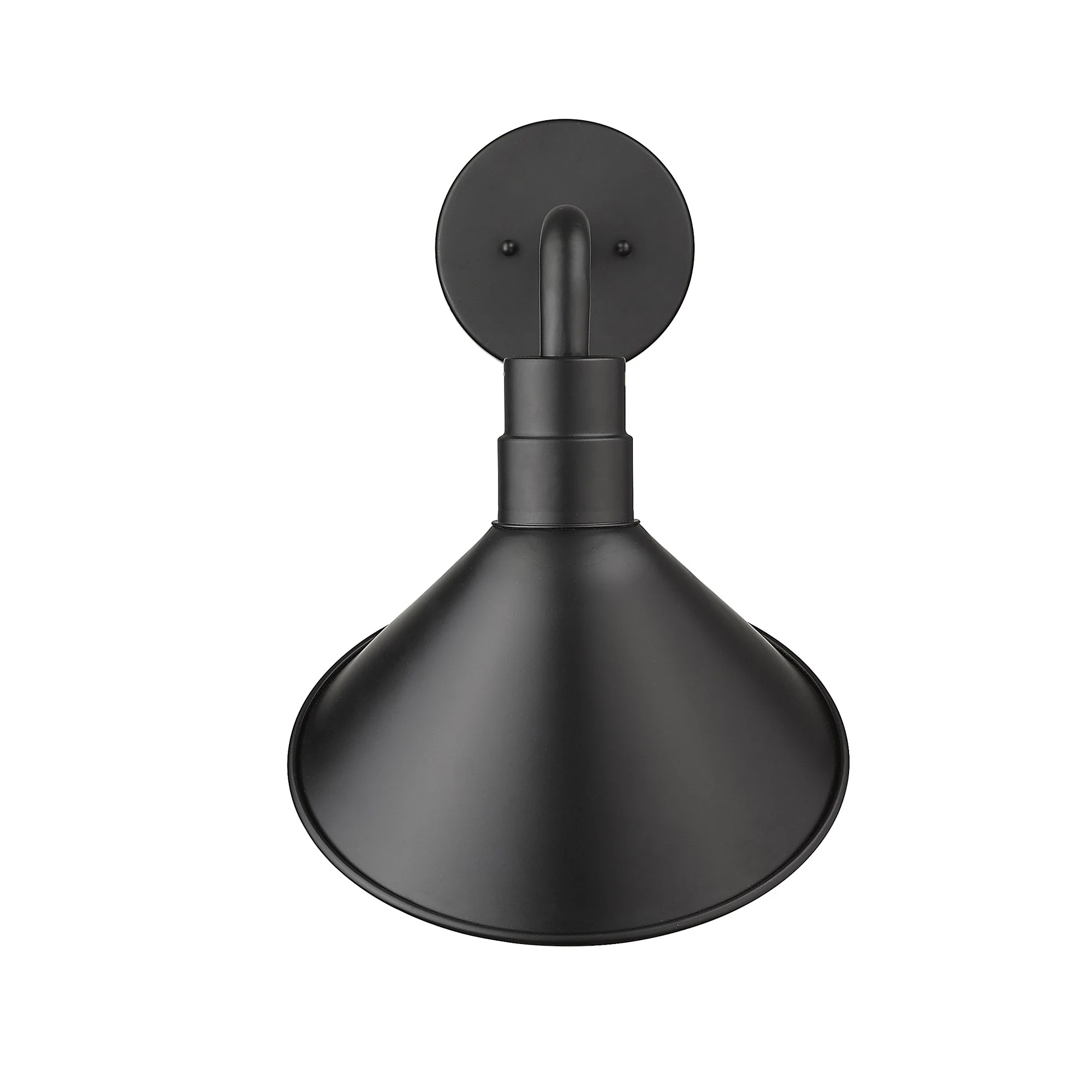 Fuller 1-Light Matte Black Wall Light By Homeroots - Image 4