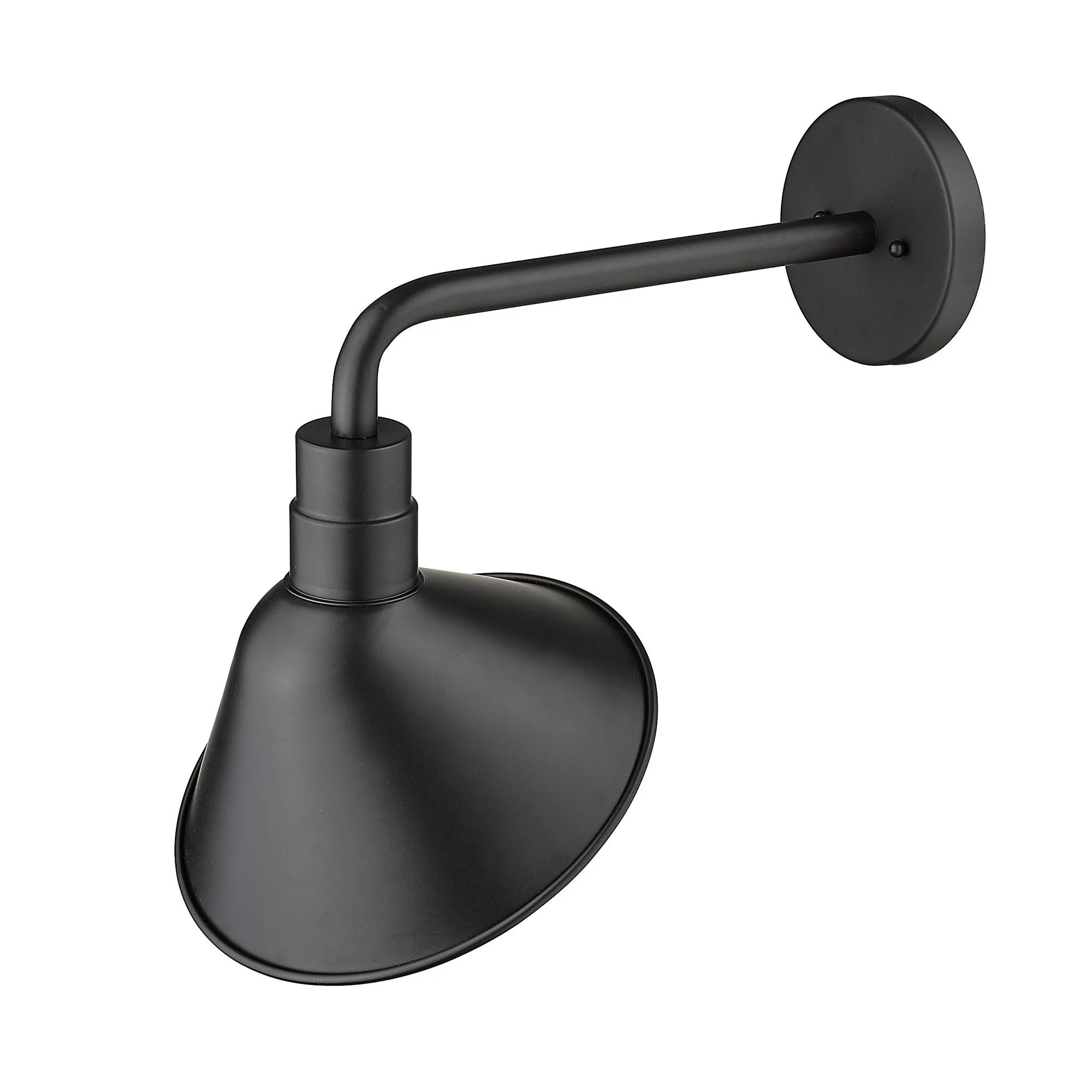 Fuller 1-Light Matte Black Wall Light By Homeroots - Image 5