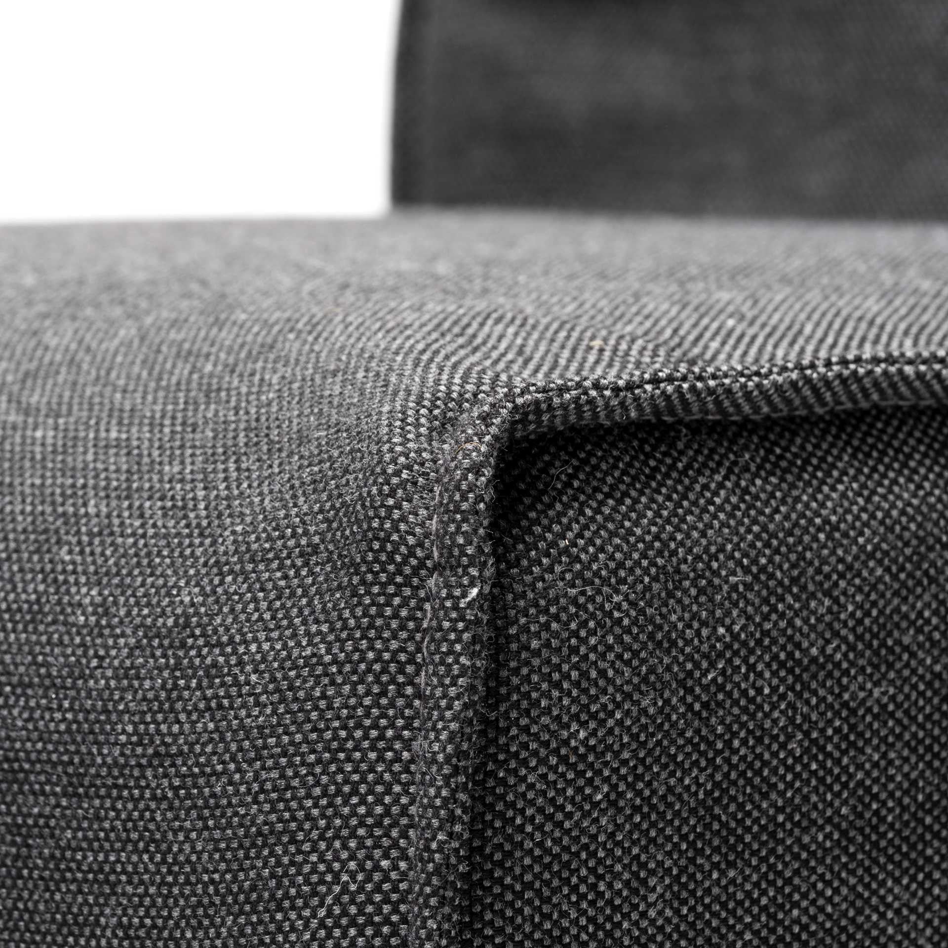 Fully Upholstered Grey Fabric Dining Chair On Casters By Homeroots - Image 7