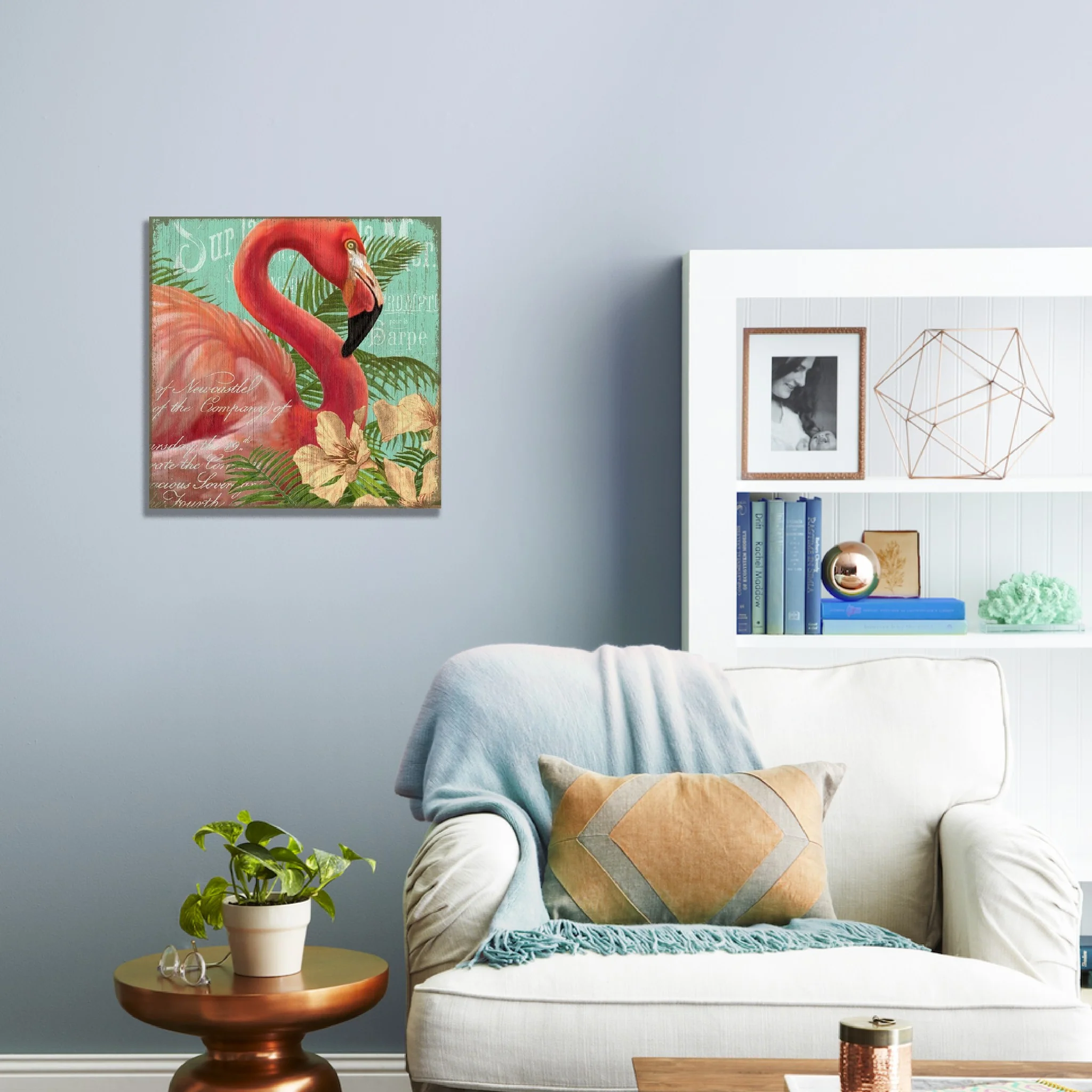 Fun Tropical Flamingo Wall Décor By Homeroots - Image 2