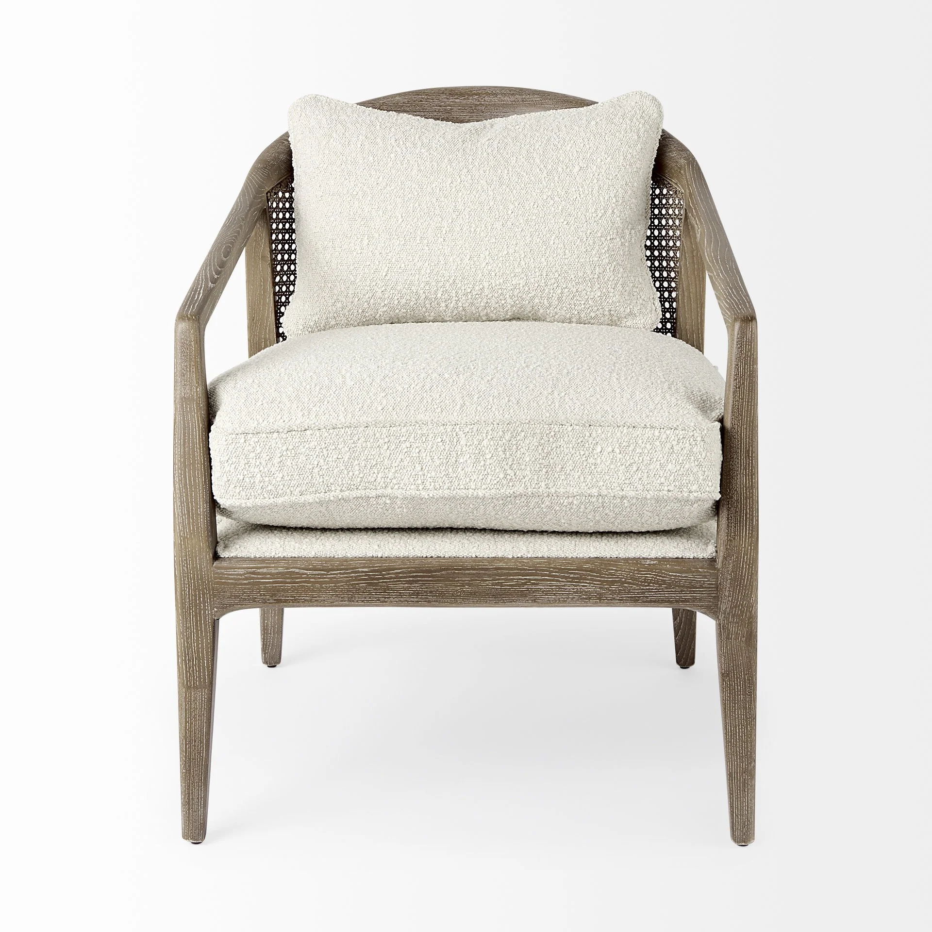 Fusion Light Cane Back Arm Chair By Homeroots - Image 3