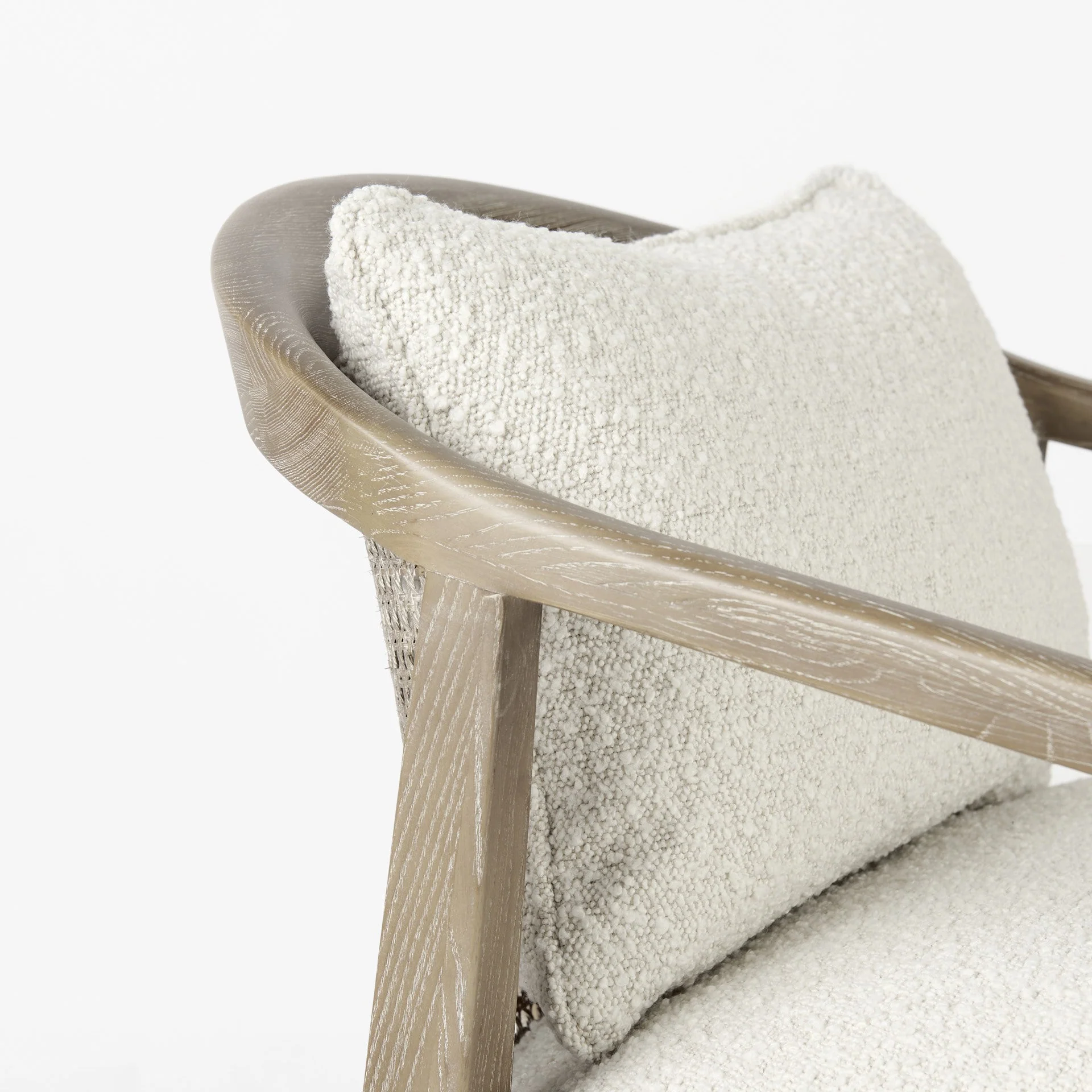 Fusion Light Cane Back Arm Chair By Homeroots - Image 7