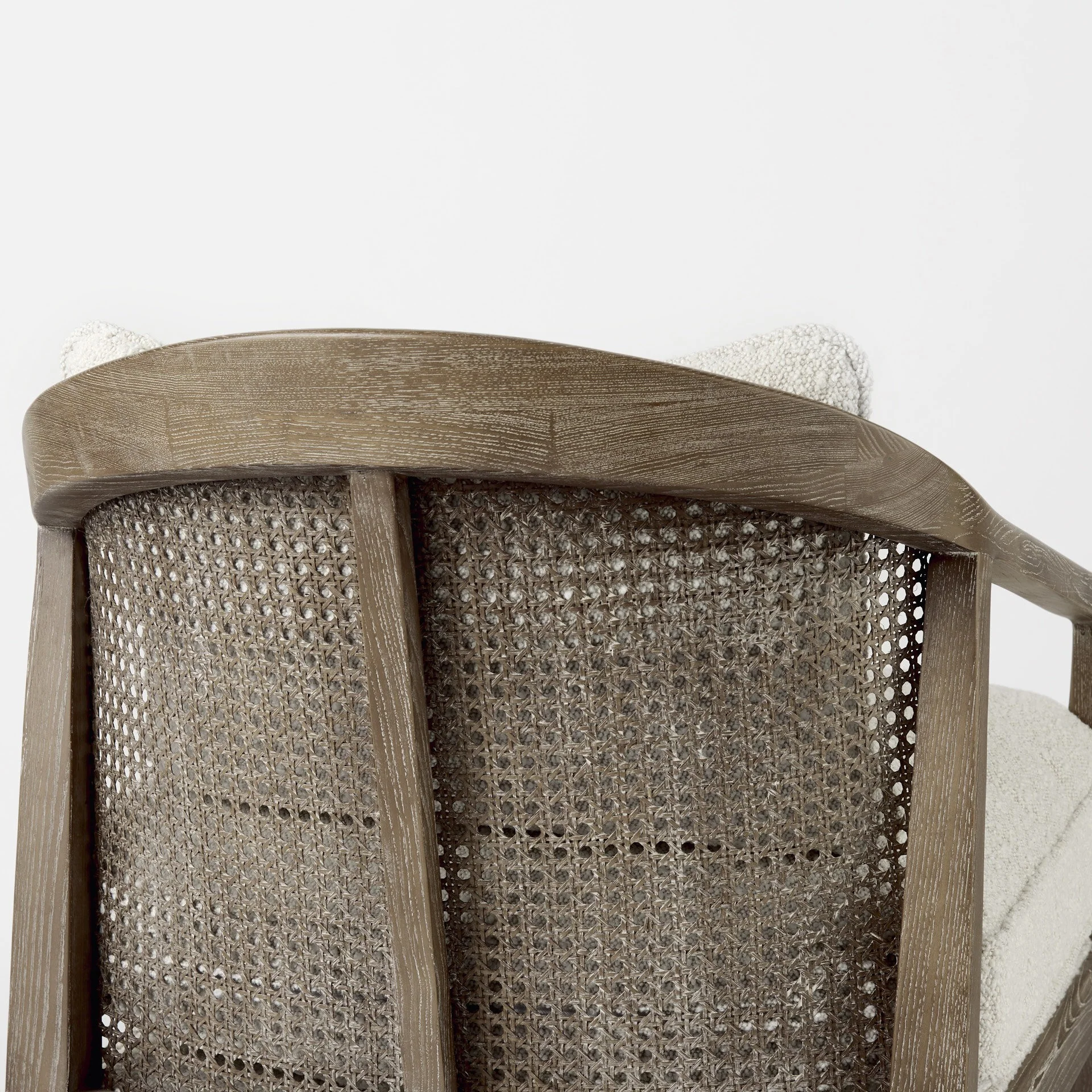 Fusion Light Cane Back Arm Chair By Homeroots - Image 9