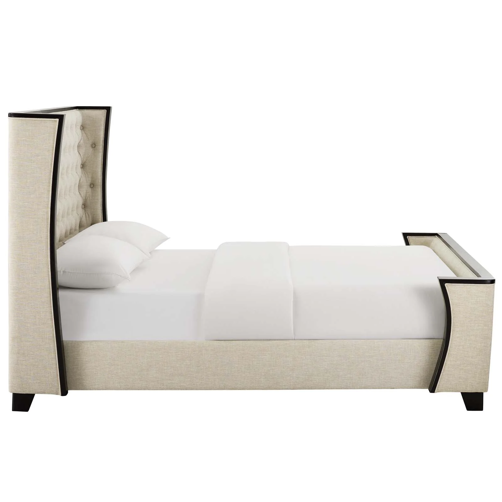 Galia Queen Upholstered Linen Fabric Platform Bed By Modway - MOD-6052 - Image 4