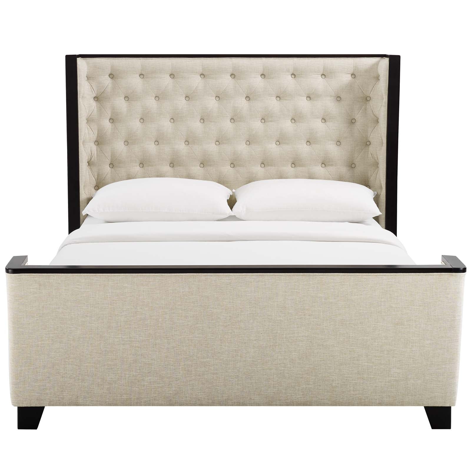 Galia Queen Upholstered Linen Fabric Platform Bed By Modway - MOD-6052 - Image 5