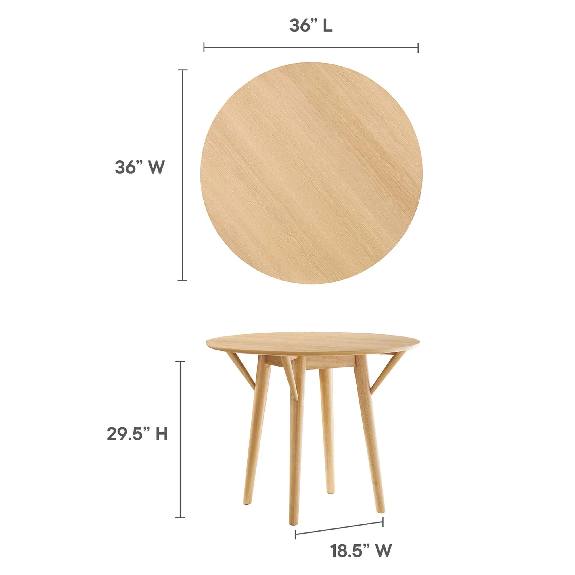 Gallant 36" Dining Table by Modway - Image 5