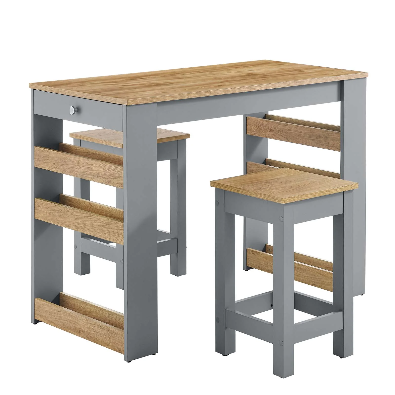 Galley 3-Piece Kitchen Island and Stool Set By Modway - EEI-6730 - Image 2