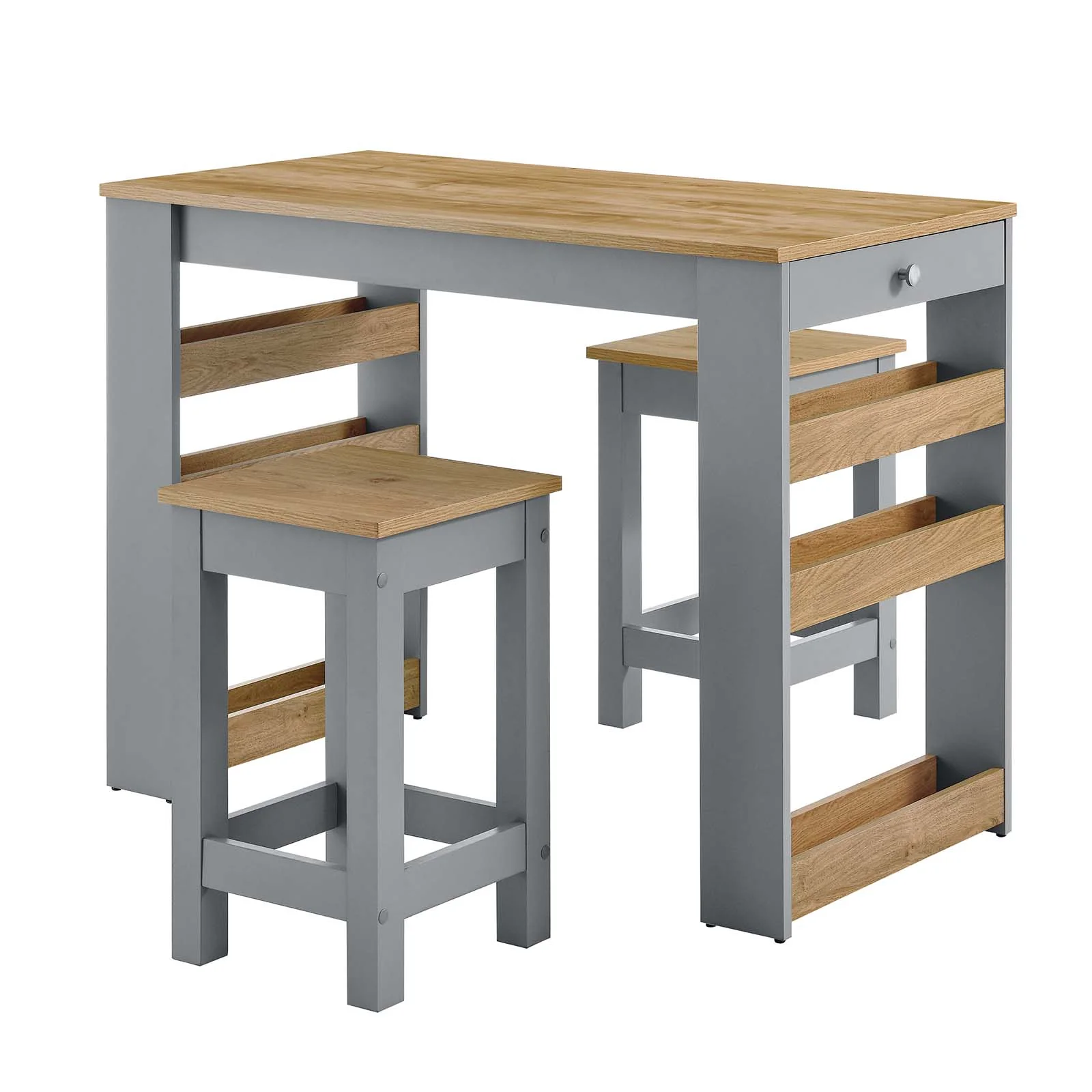 Galley 3-Piece Kitchen Island and Stool Set By Modway - EEI-6730 - Image 6