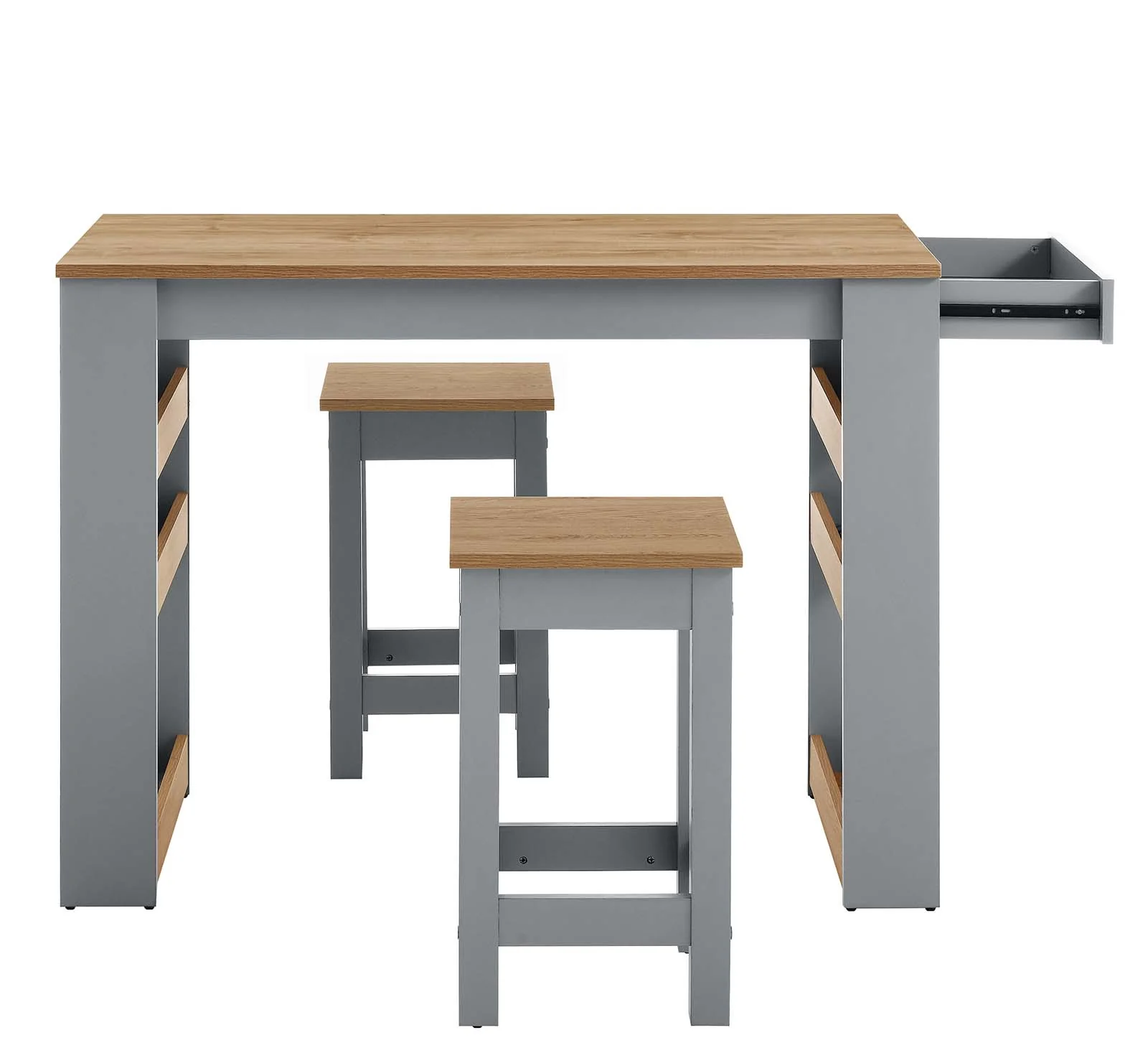 Galley 3-Piece Kitchen Island and Stool Set By Modway - EEI-6730 - Image 8