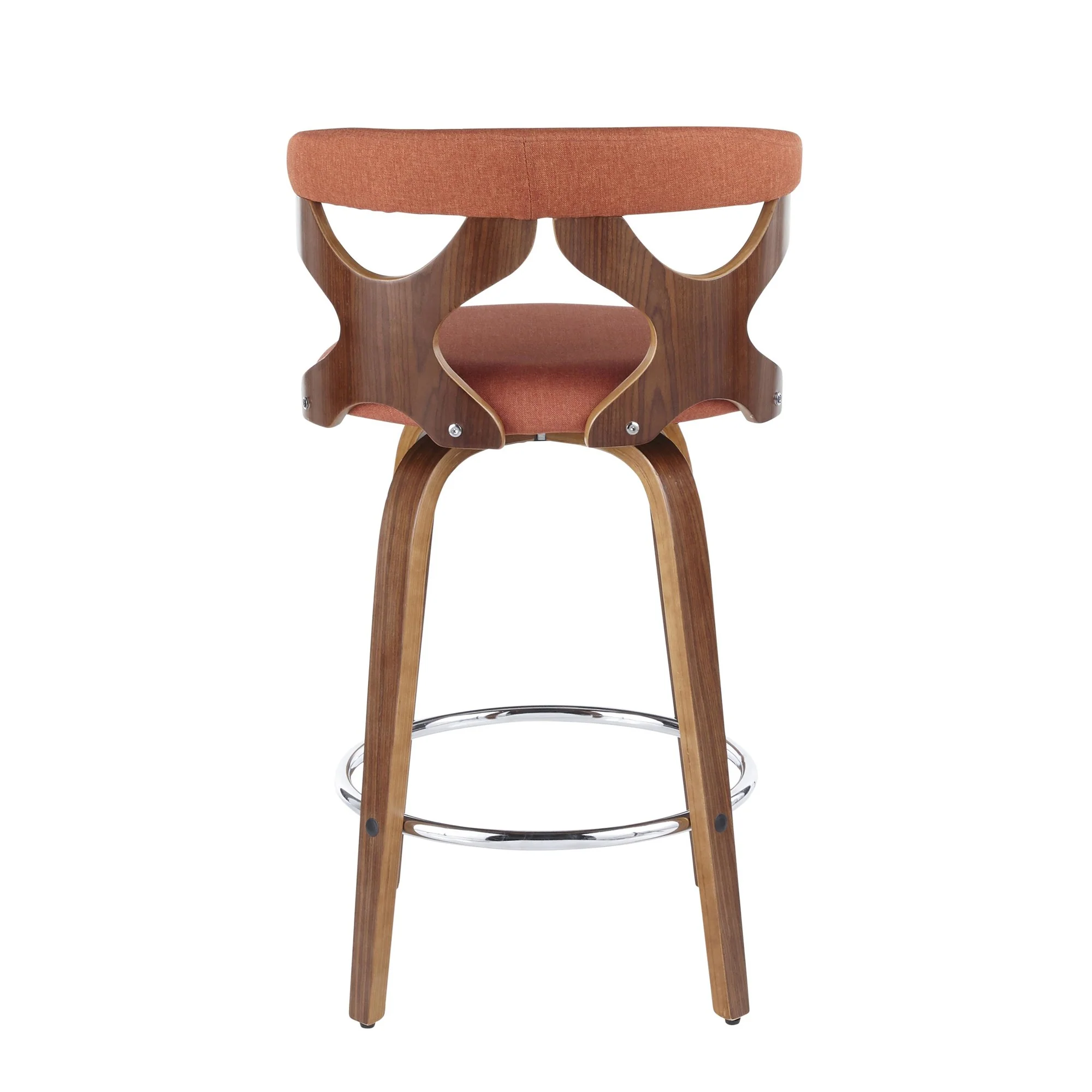 Gardenia 26" Fixed Height Counter Stool - Set of 2 Orange By LumiSource - Image 10