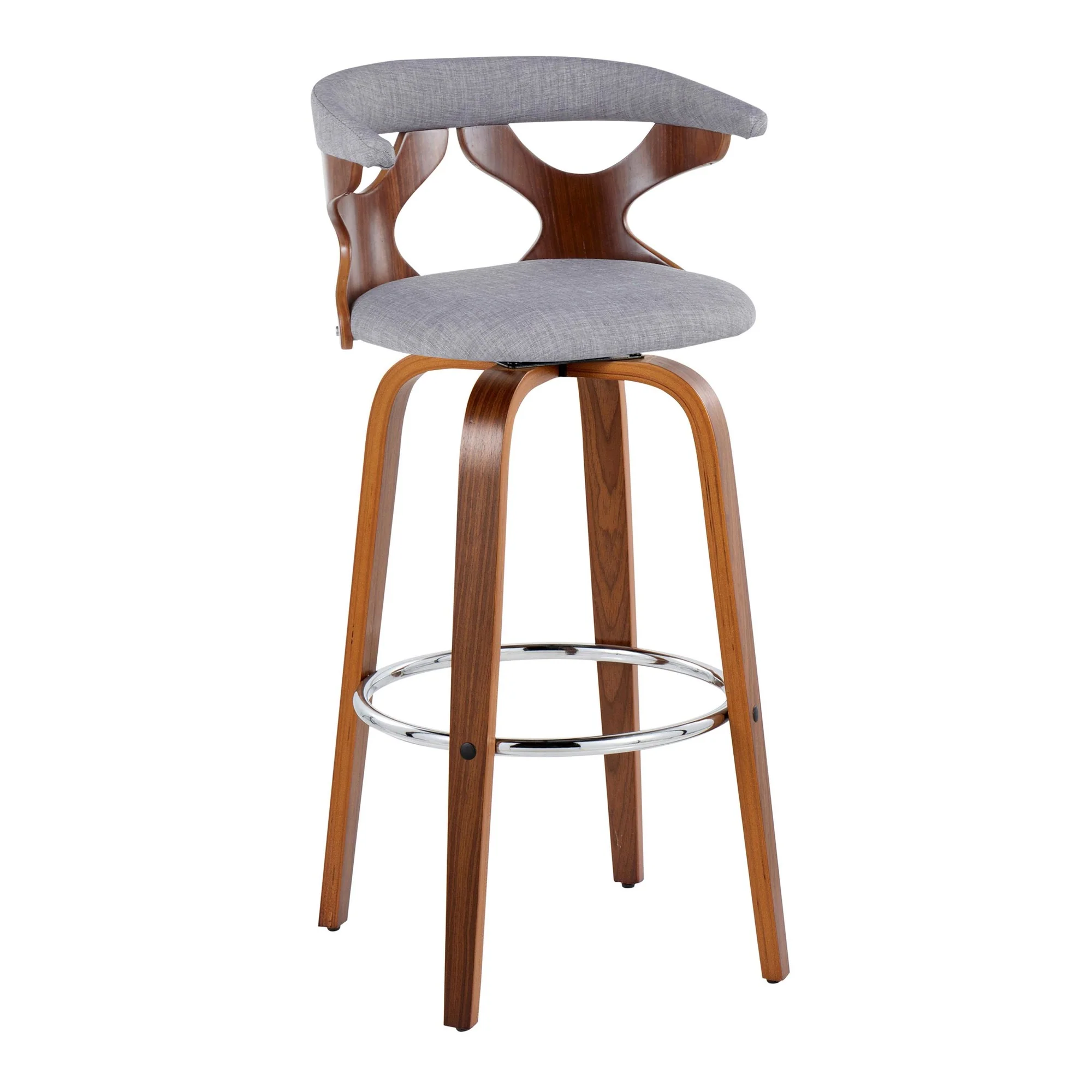 Gardenia 30" Fixed-Height Barstool - Set of 2 By LumiSource - B30-GARDFB-GRTZR2 WLWLCHAR2 - Image 16