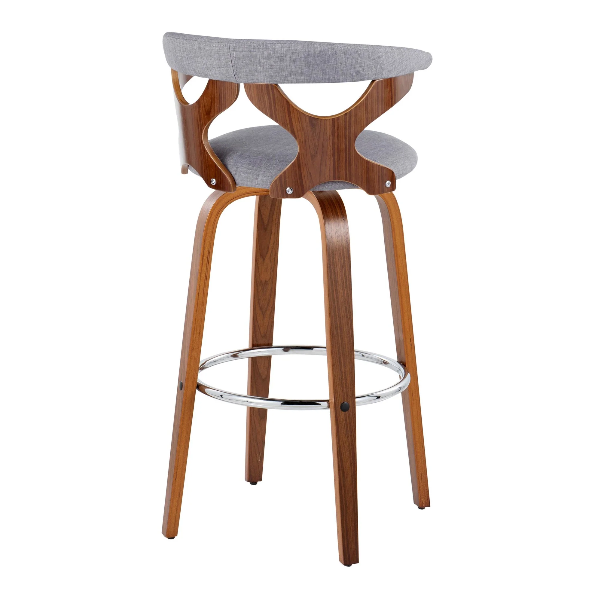 Gardenia 30" Fixed-Height Barstool - Set of 2 By LumiSource - B30-GARDFB-GRTZR2 WLWLCHAR2 - Image 18