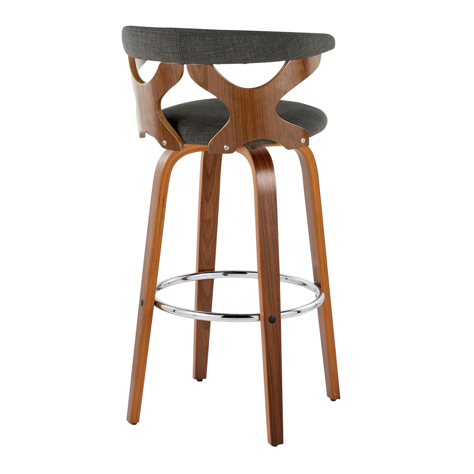 Gardenia 30" Fixed-Height Barstool - Set of 2 By LumiSource - B30-GARDFB-GRTZR2 WLWLCHAR2 - Image 8