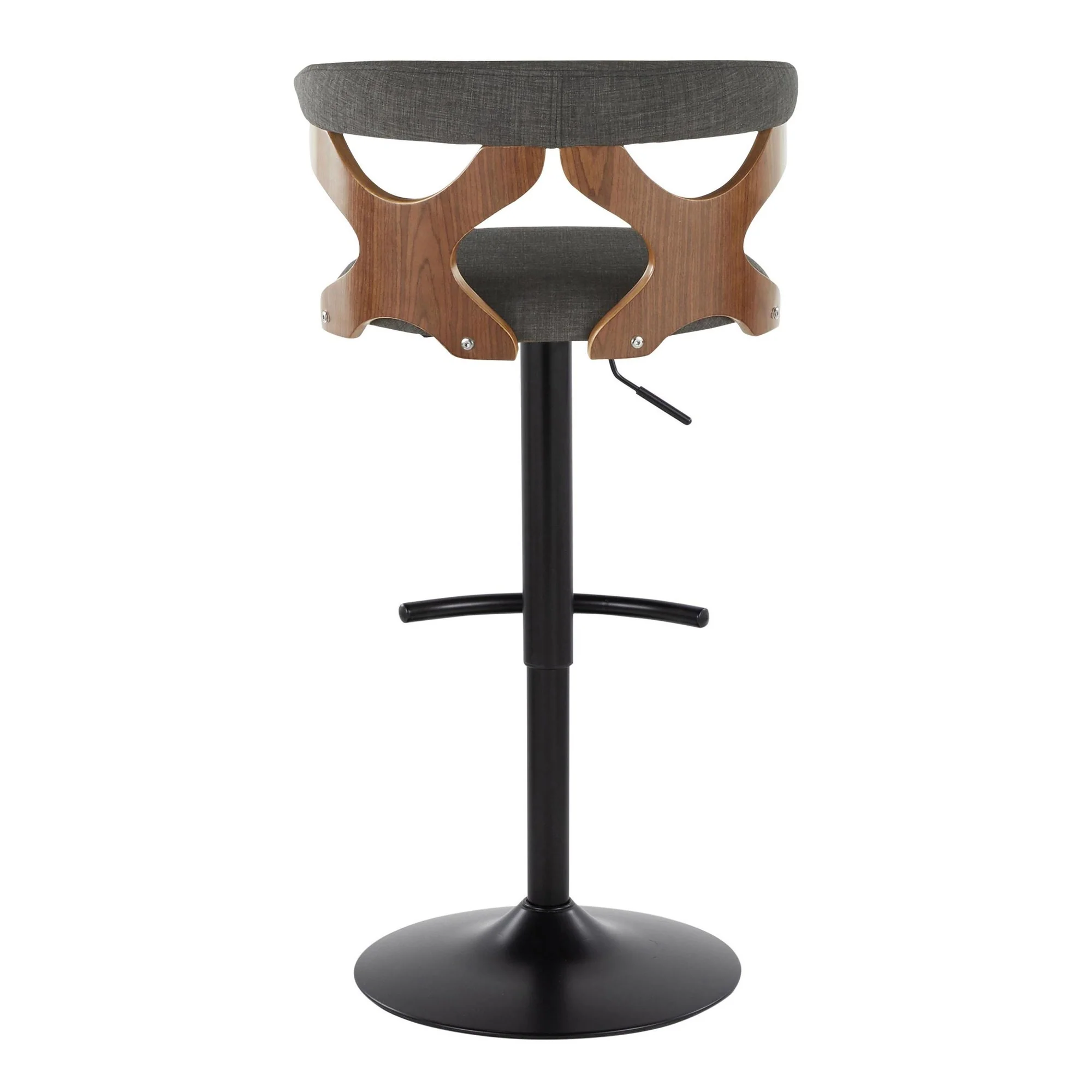 Gardenia Adjustable Barstool - Set of 2 By LumiSource - BS-GARDFB-RT2 BKWLCHAR2 - Image 10