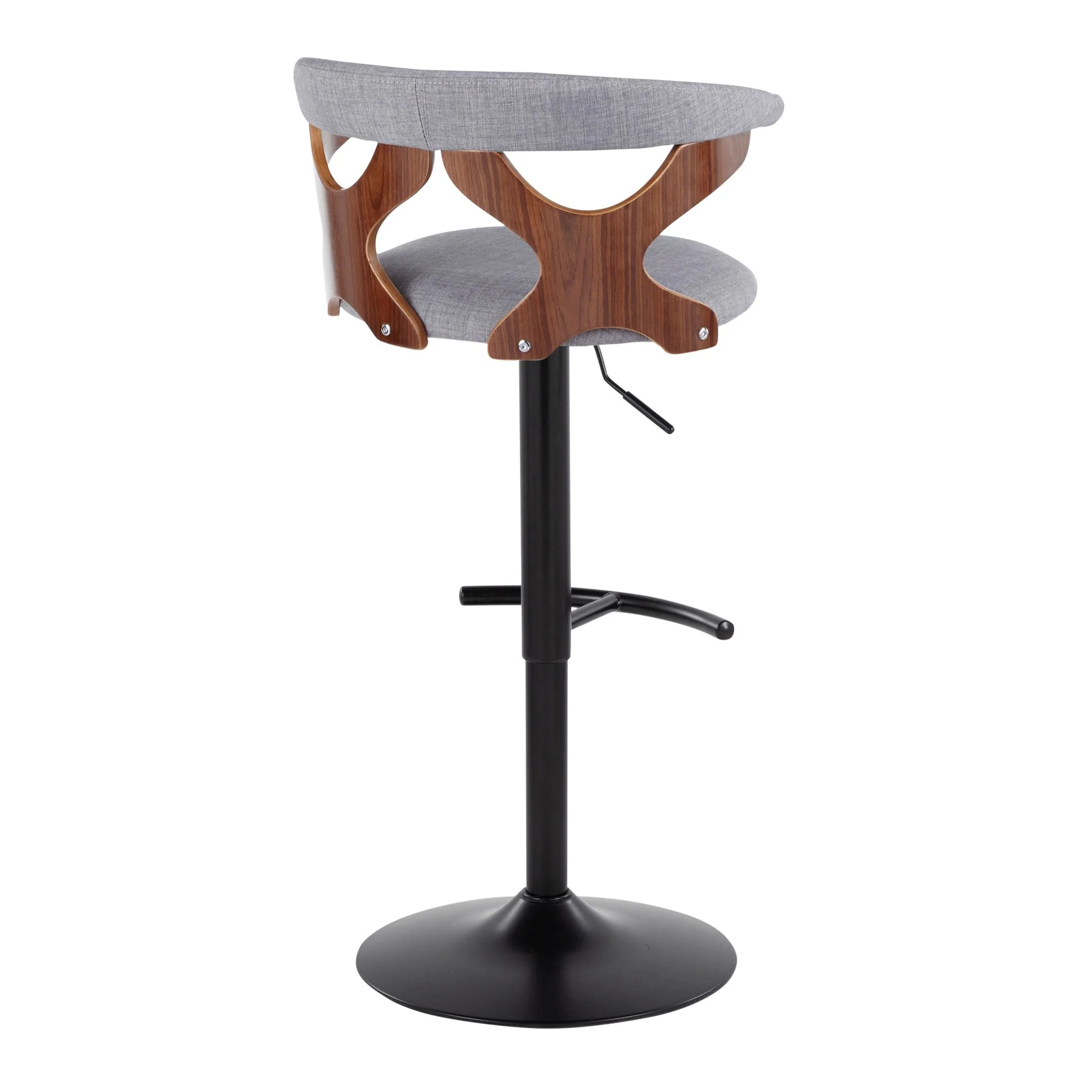 Gardenia Adjustable Barstool - Set of 2 By LumiSource - BS-GARDFB-RT2 BKWLCHAR2 - Image 18