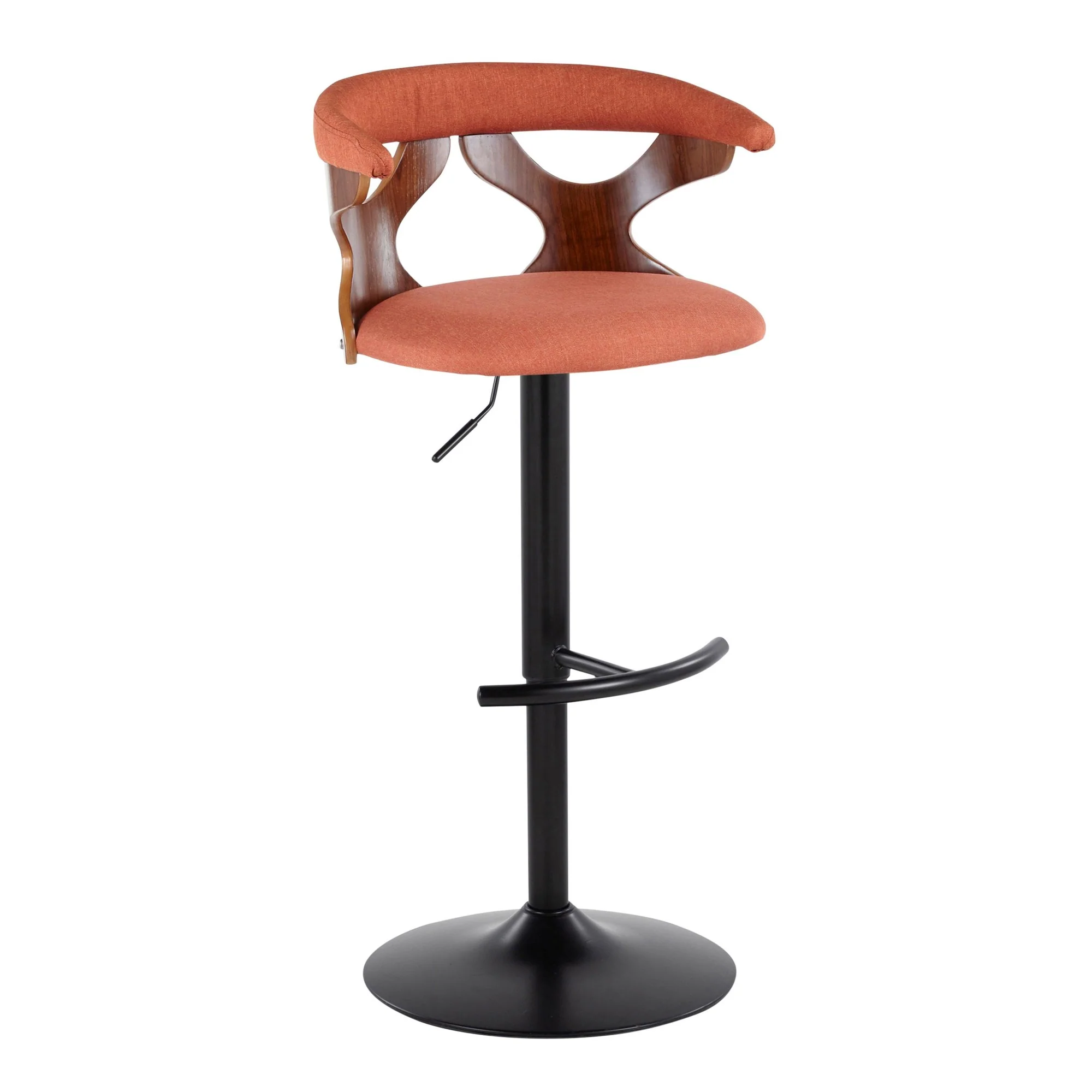 Gardenia Adjustable Barstool - Set of 2 By LumiSource - BS-GARDFB-RT2 BKWLCHAR2 - Image 24