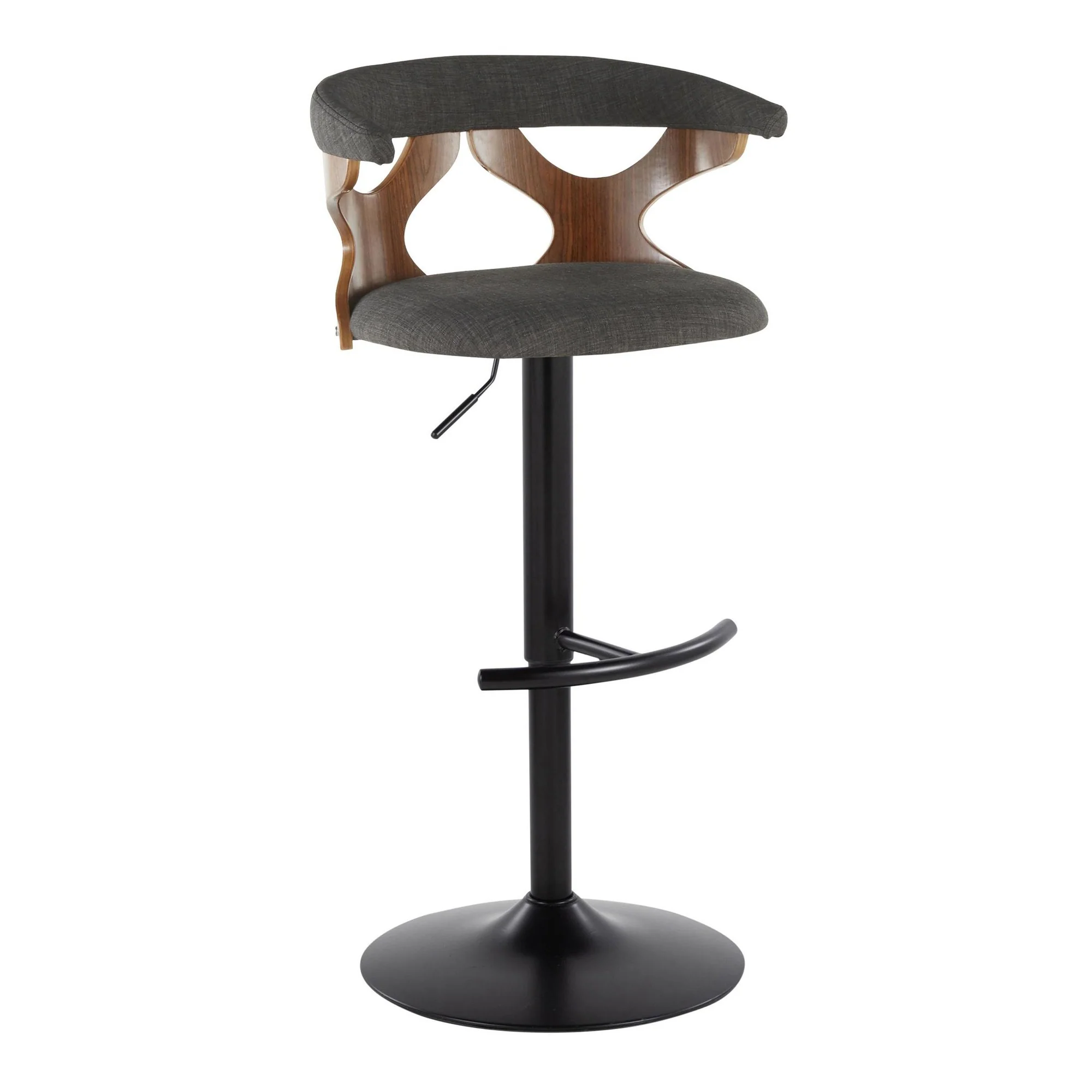 Gardenia Adjustable Barstool - Set of 2 By LumiSource - BS-GARDFB-RT2 BKWLCHAR2 - Image 6