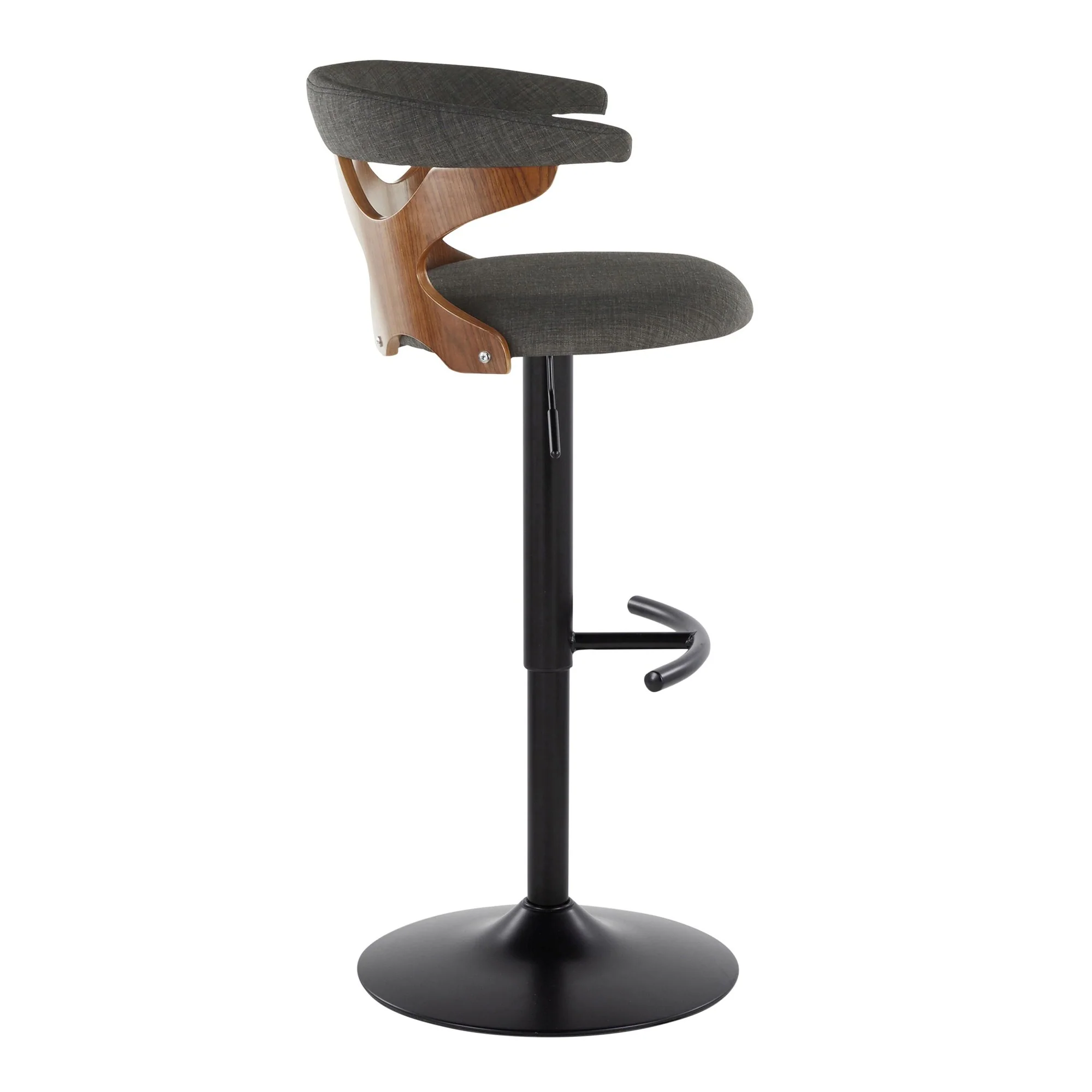 Gardenia Adjustable Barstool - Set of 2 By LumiSource - BS-GARDFB-RT2 BKWLCHAR2 - Image 7