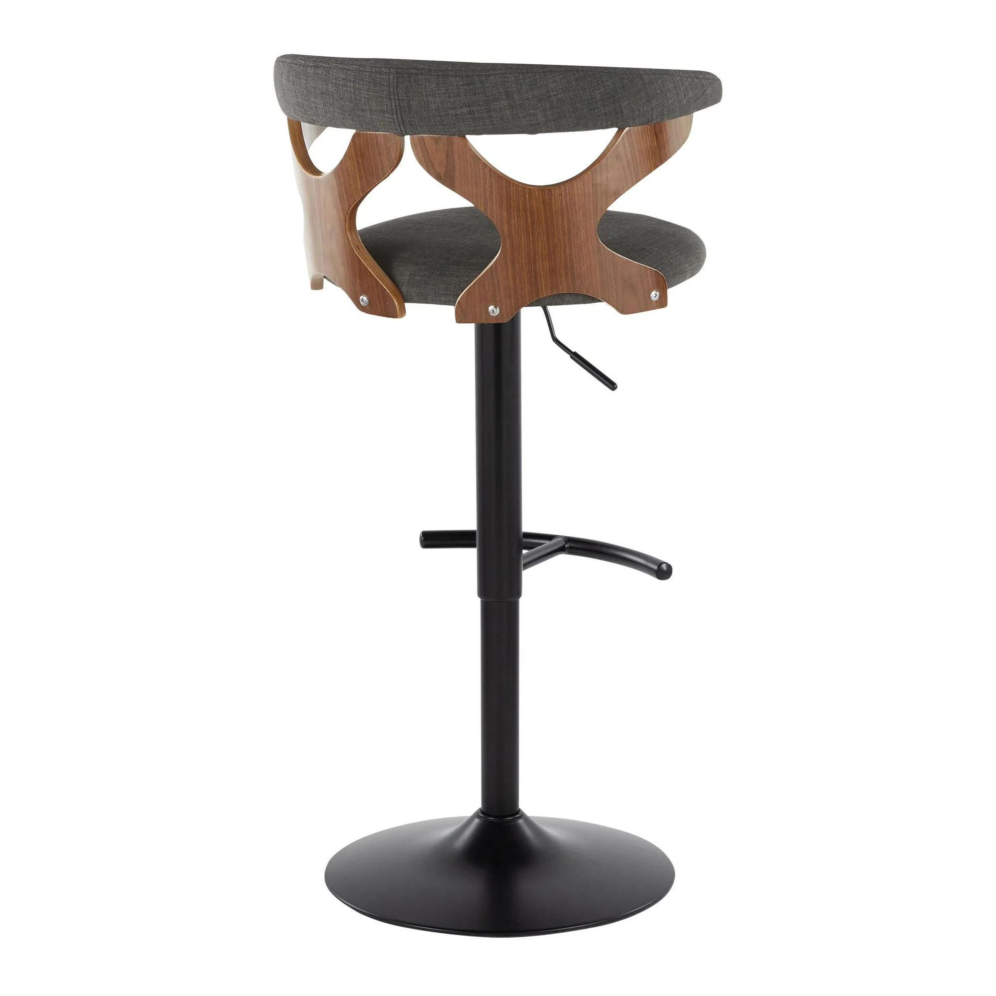 Gardenia Adjustable Barstool - Set of 2 By LumiSource - BS-GARDFB-RT2 BKWLCHAR2 - Image 8