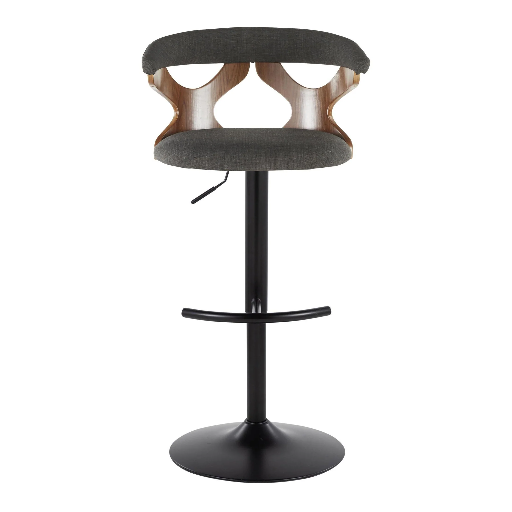 Gardenia Adjustable Barstool - Set of 2 By LumiSource - BS-GARDFB-RT2 BKWLCHAR2 - Image 9