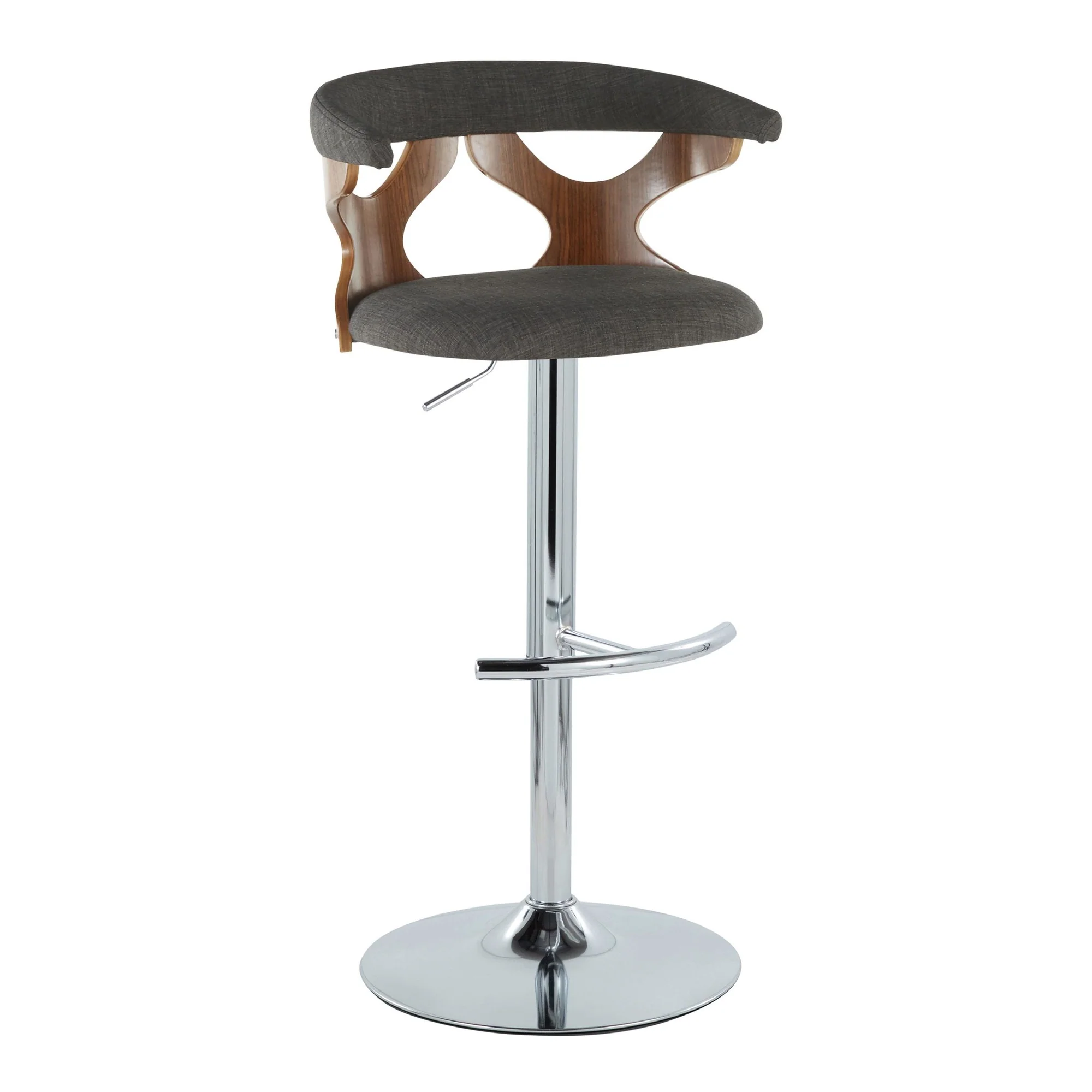 Gardenia Adjustable Barstool - Set of 2 By LumiSource - BS-GARDFB-RT2 CHRWLCHAR2 - Image 6