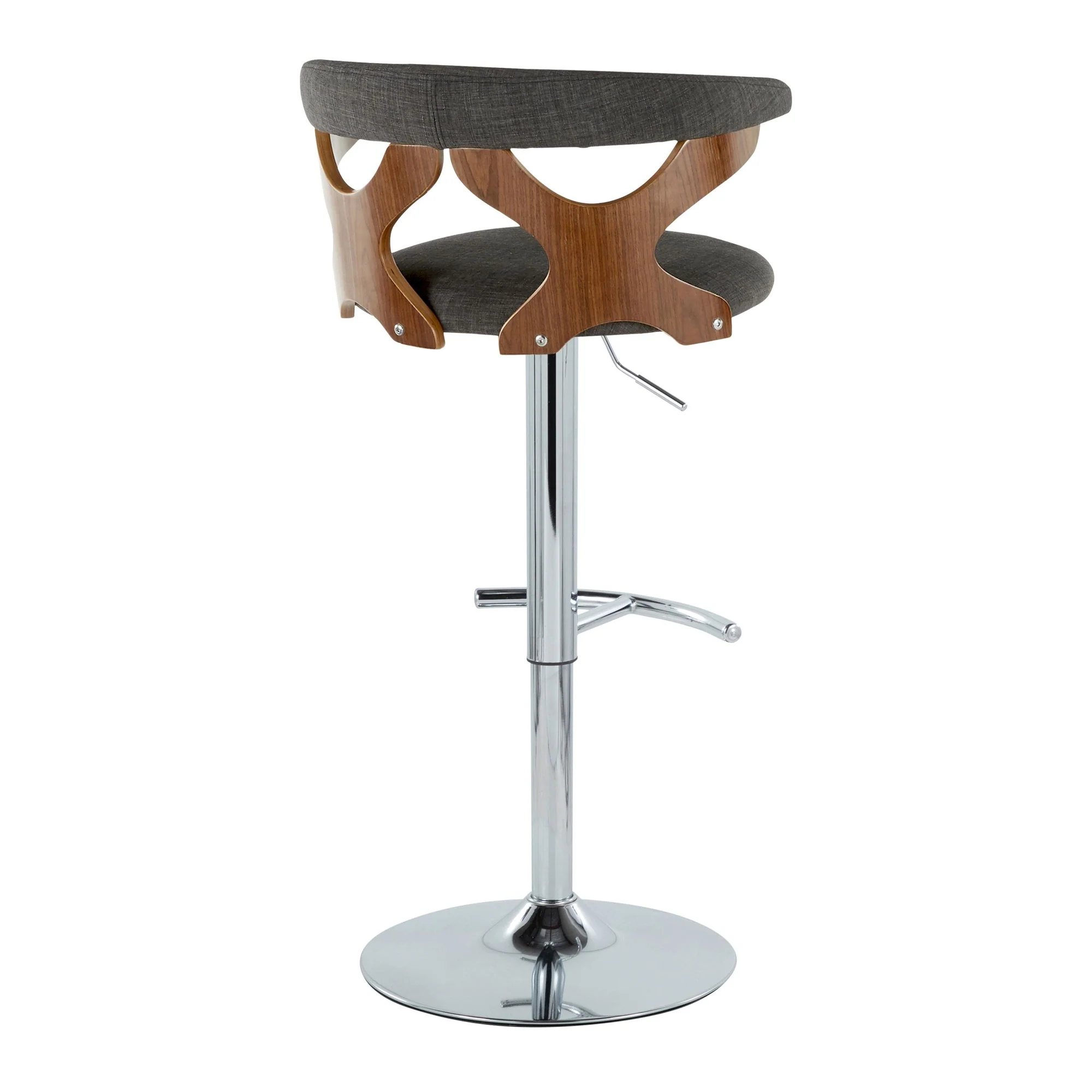 Gardenia Adjustable Barstool - Set of 2 By LumiSource - BS-GARDFB-RT2 CHRWLCHAR2 - Image 8