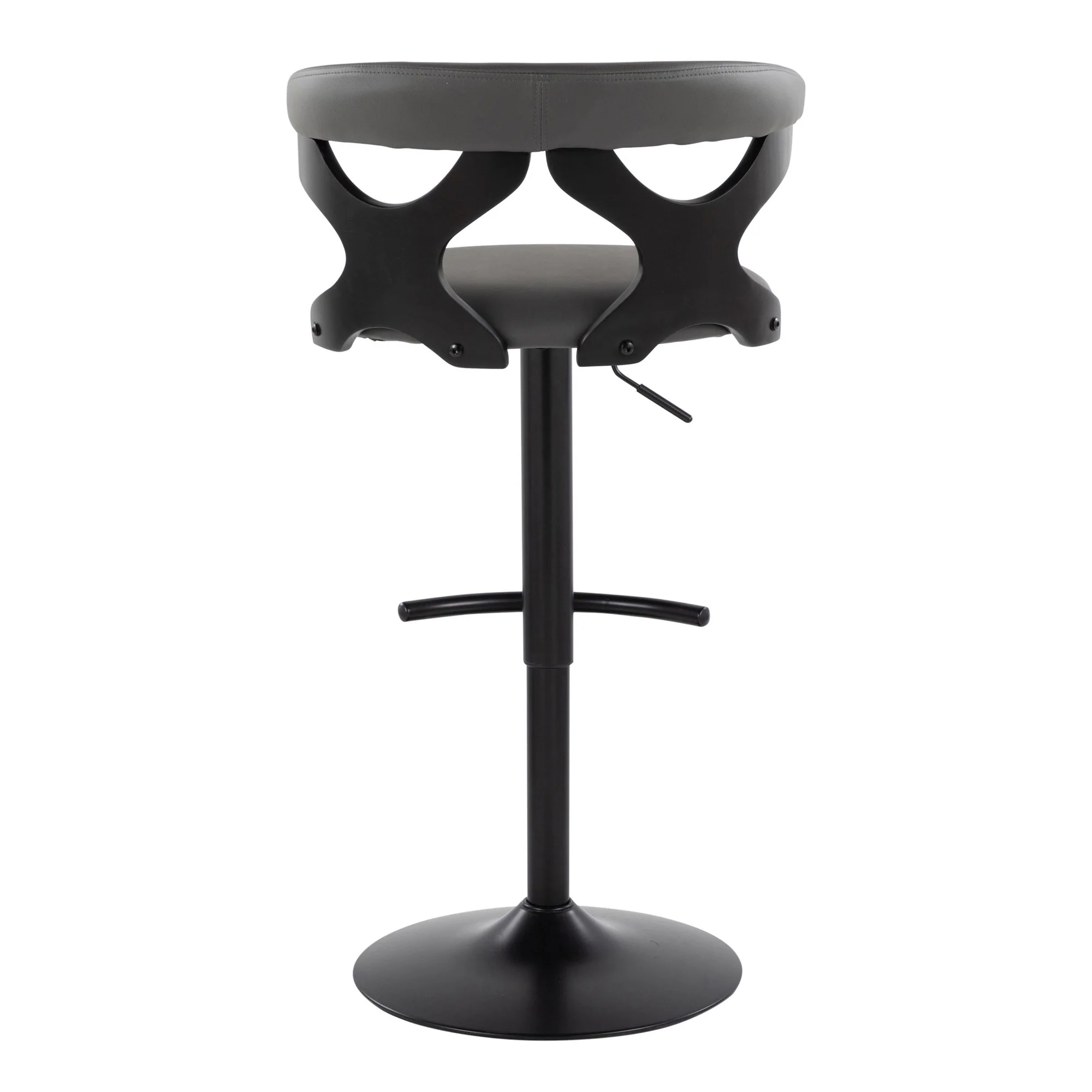 Gardenia Adjustable Barstool - Set of 2 By LumiSource - BS-GARDPU-RT2 BKBKGY2 - Image 10