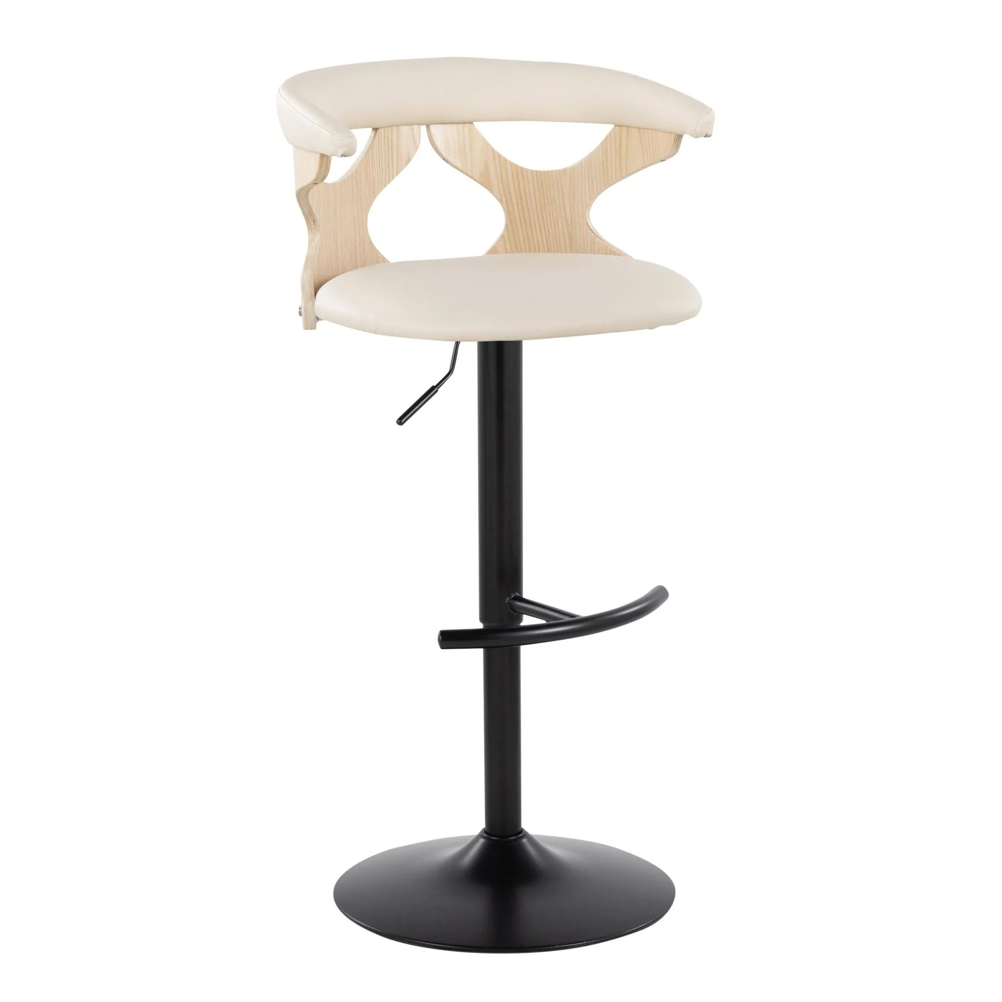 Gardenia Adjustable Barstool - Set of 2 By LumiSource - BS-GARDPU-RT2 BKNACR2 - Image 6