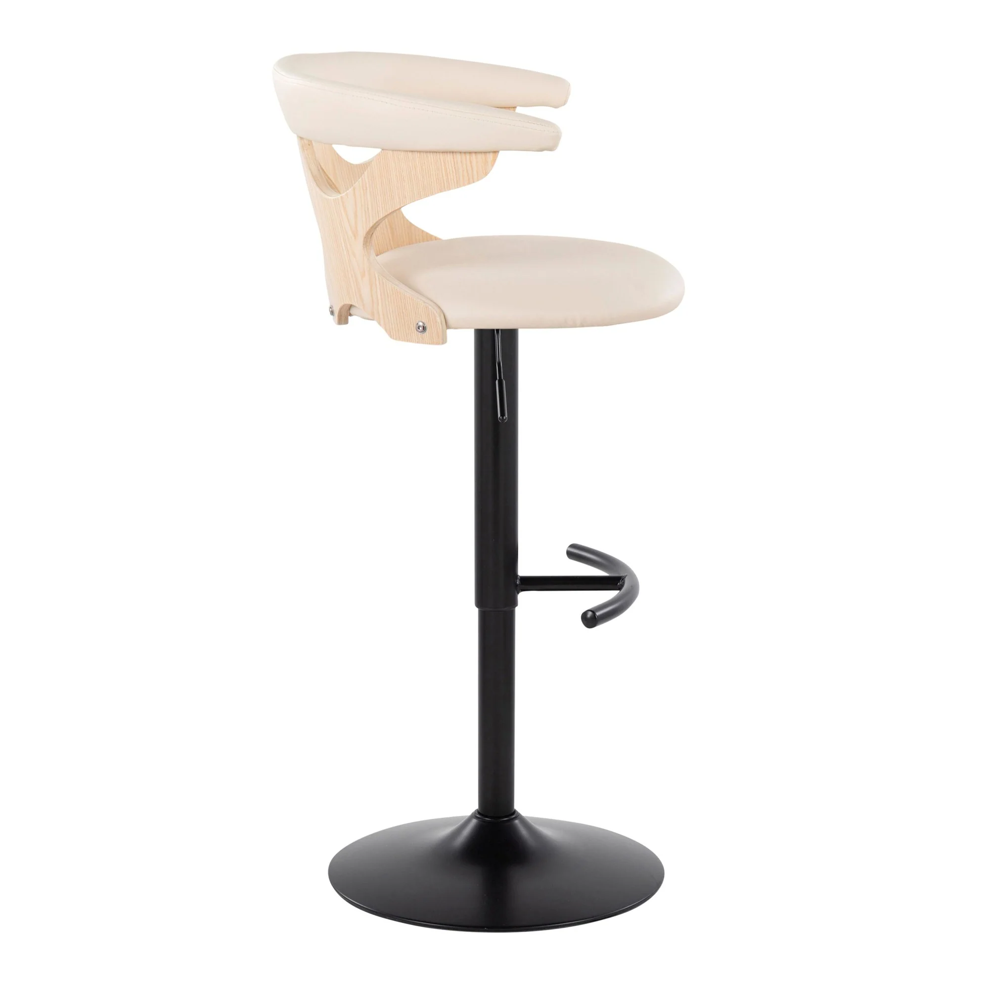 Gardenia Adjustable Barstool - Set of 2 By LumiSource - BS-GARDPU-RT2 BKNACR2 - Image 7