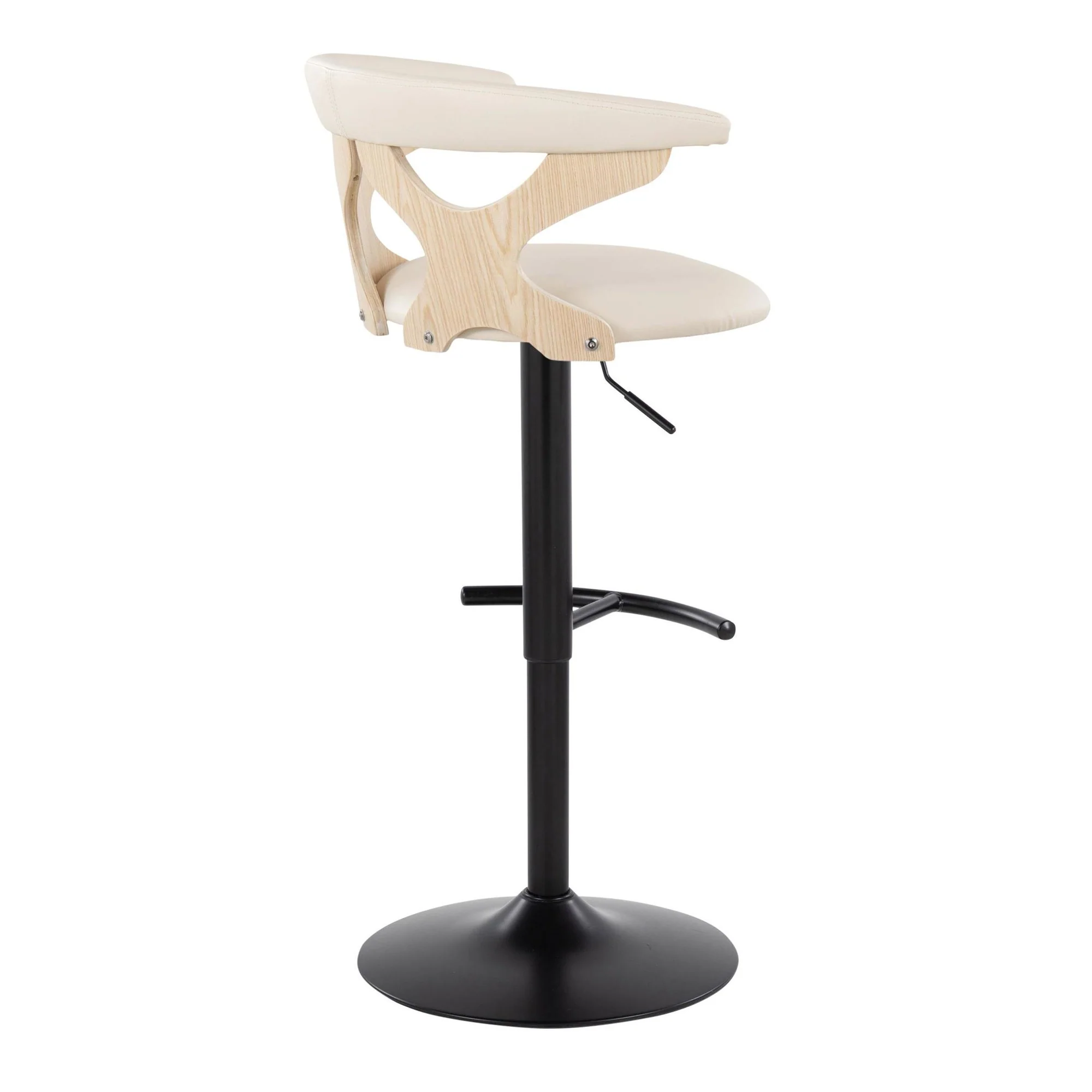 Gardenia Adjustable Barstool - Set of 2 By LumiSource - BS-GARDPU-RT2 BKNACR2 - Image 8