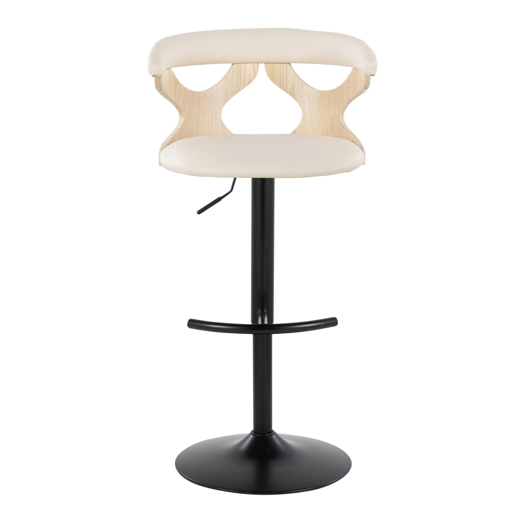 Gardenia Adjustable Barstool - Set of 2 By LumiSource - BS-GARDPU-RT2 BKNACR2 - Image 9
